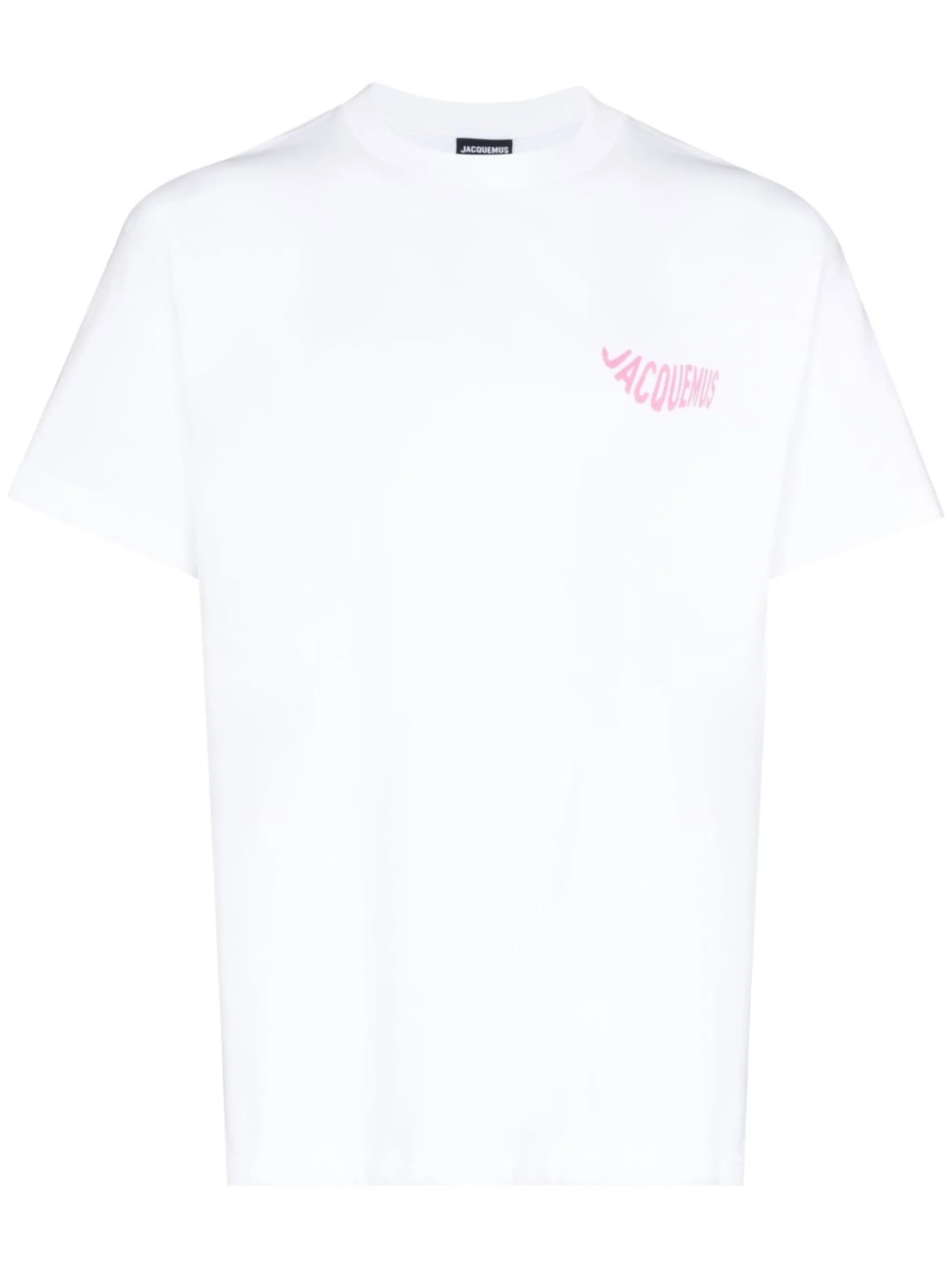 Le T-shirt Vague logo-print top