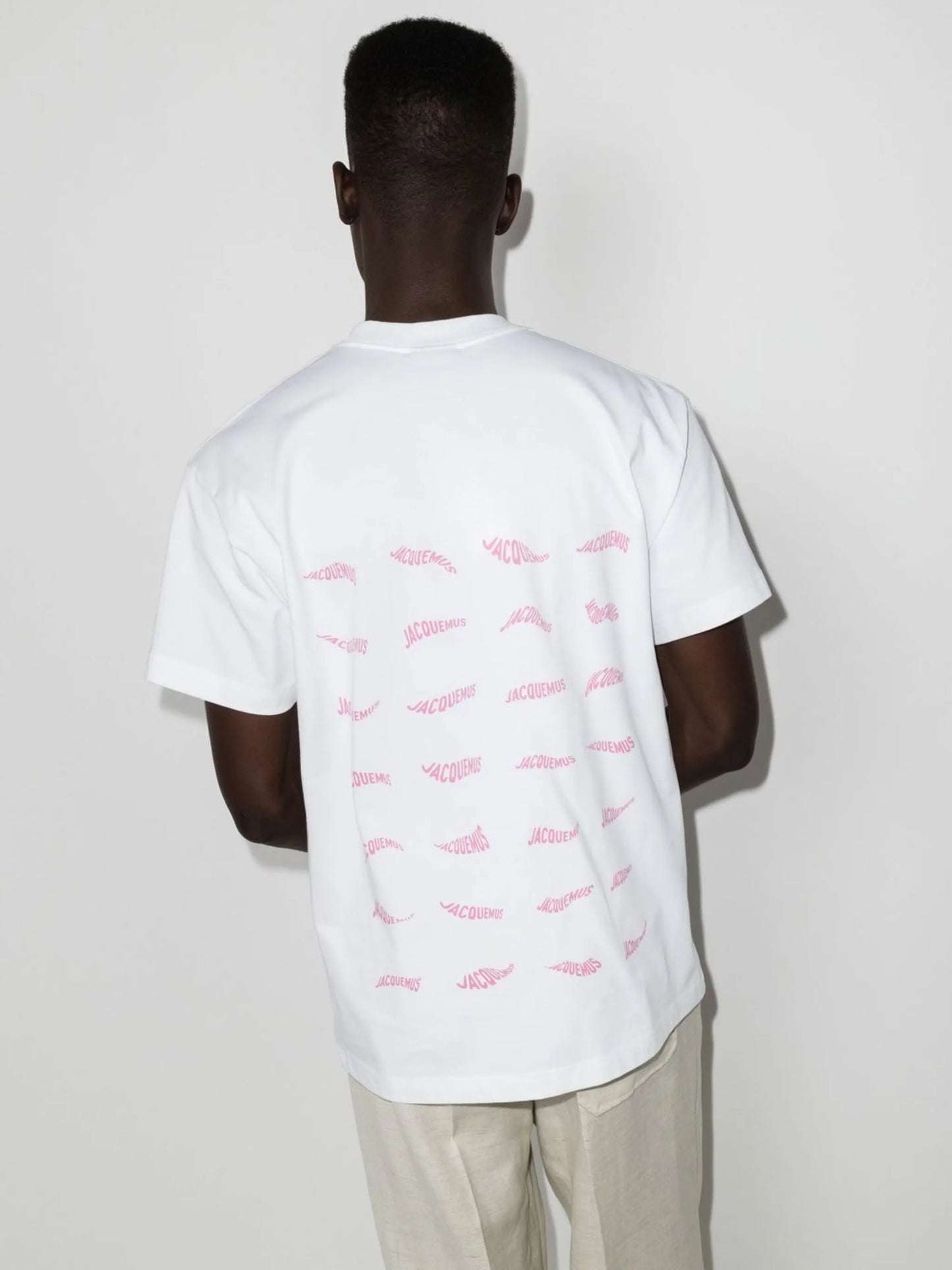 Le T-shirt Vague logo-print top
