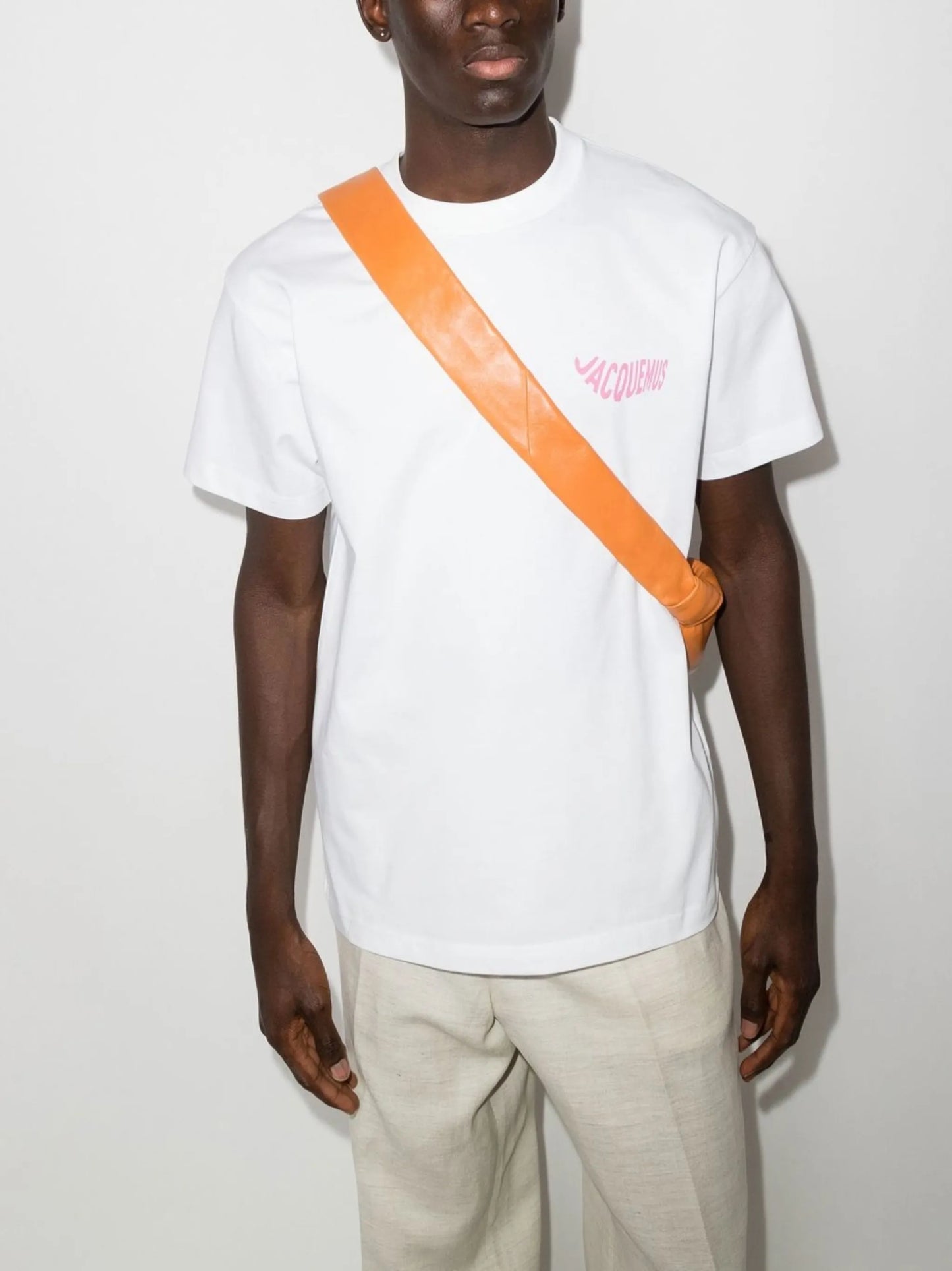 Le T-shirt Vague logo-print top