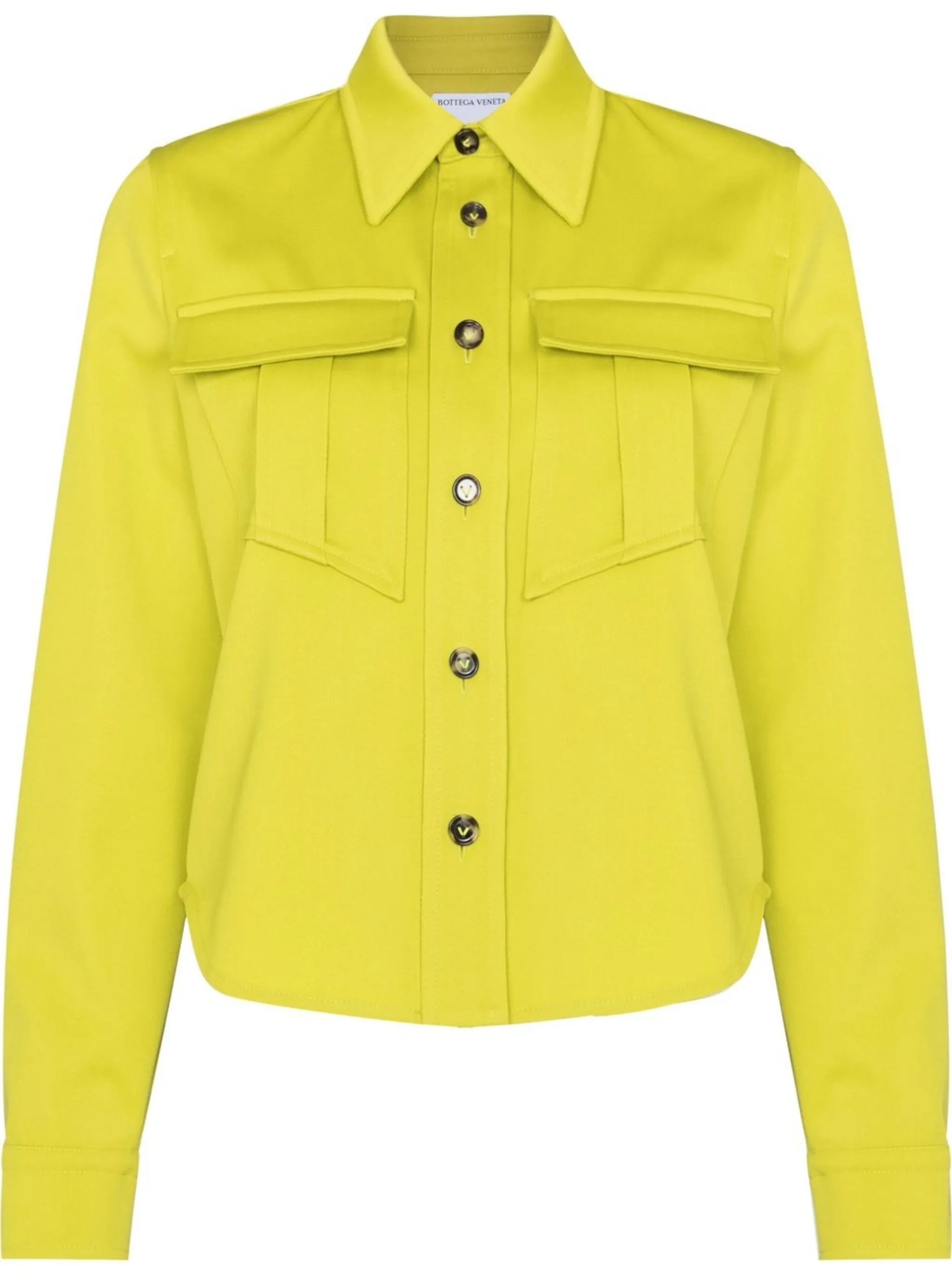 buttoned long-sleeve wool shirt