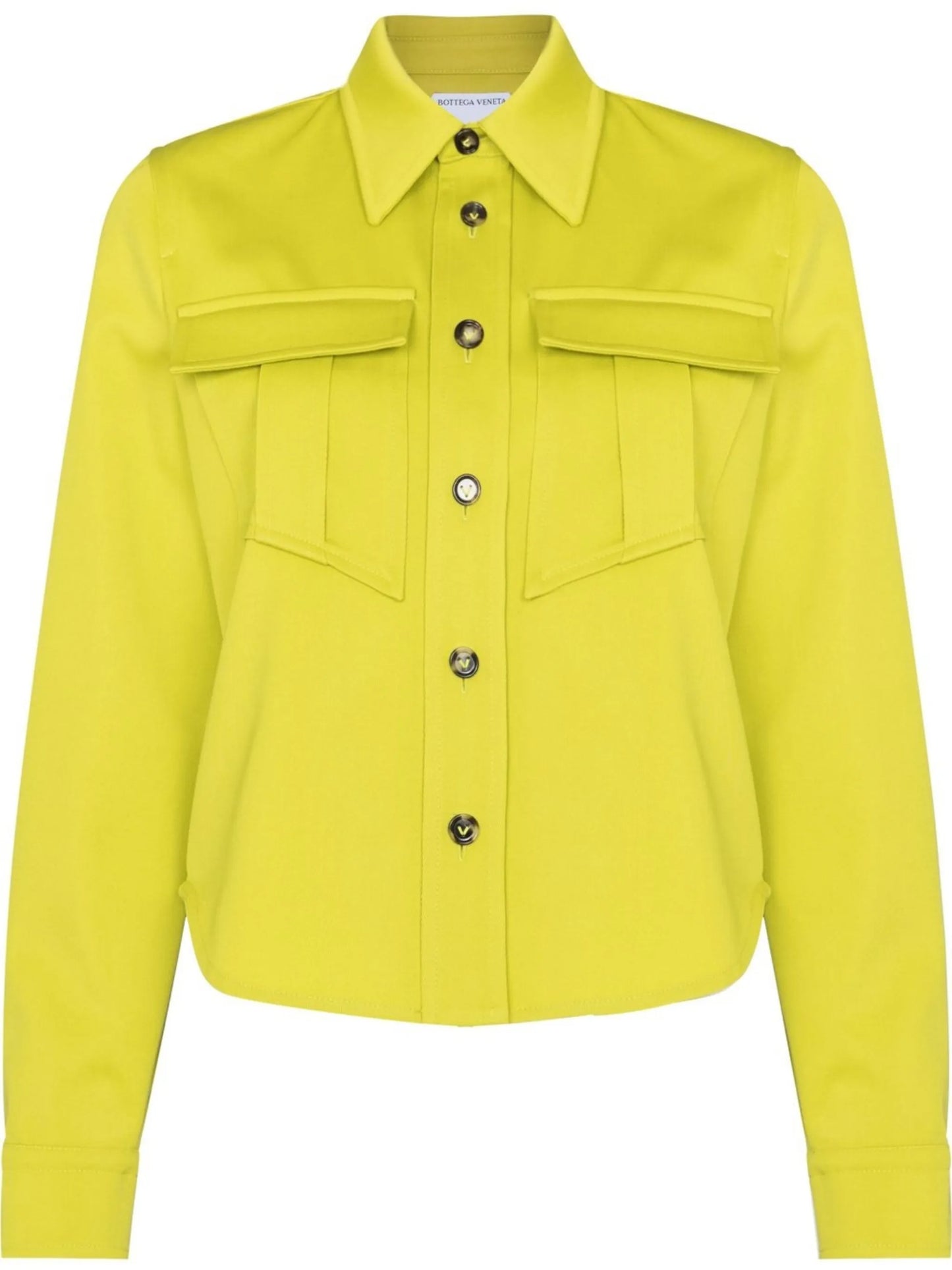 buttoned long-sleeve wool shirt