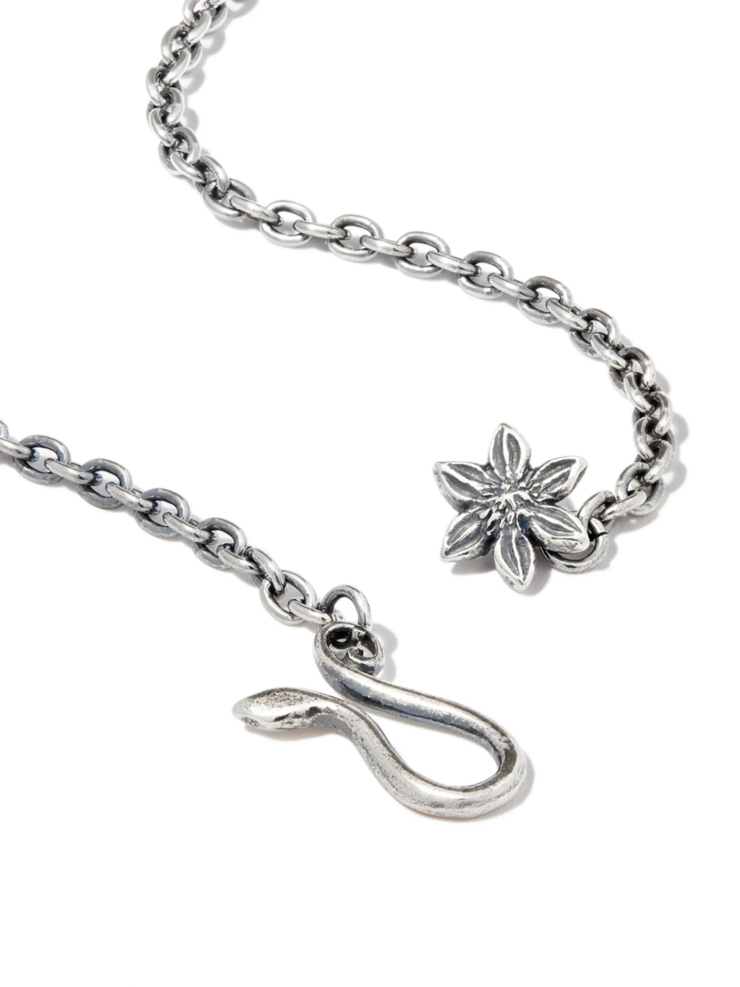 crystal-embellished charm necklace