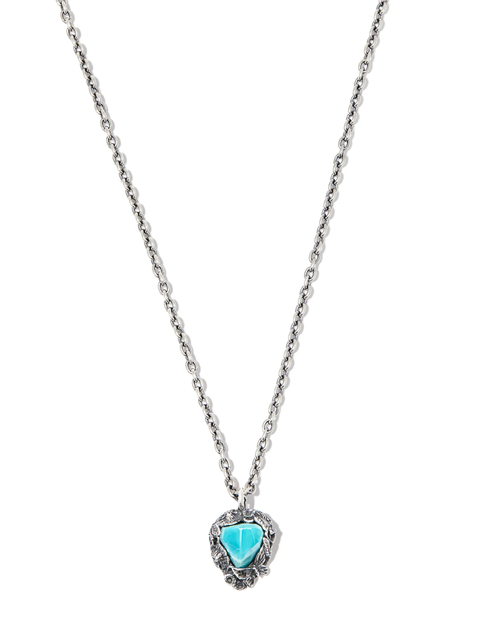 crystal-embellished charm necklace
