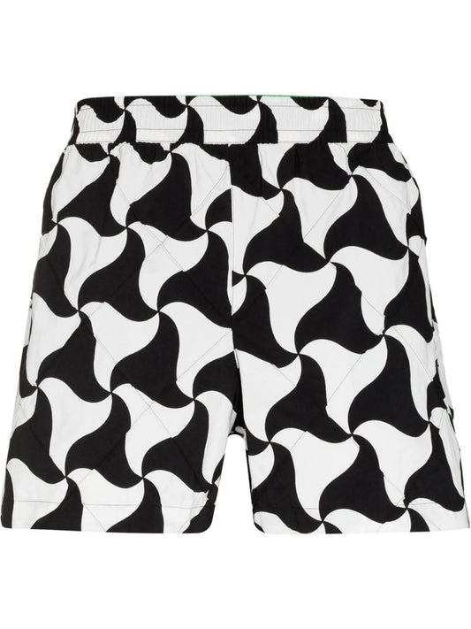 abstract-print swim shorts