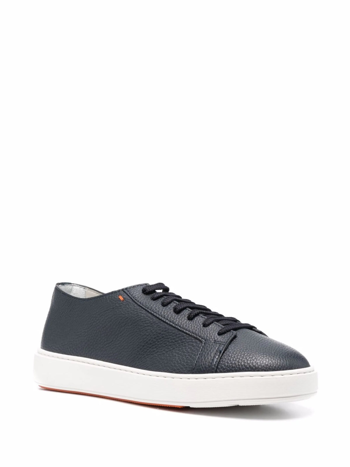 low-top leather sneakers