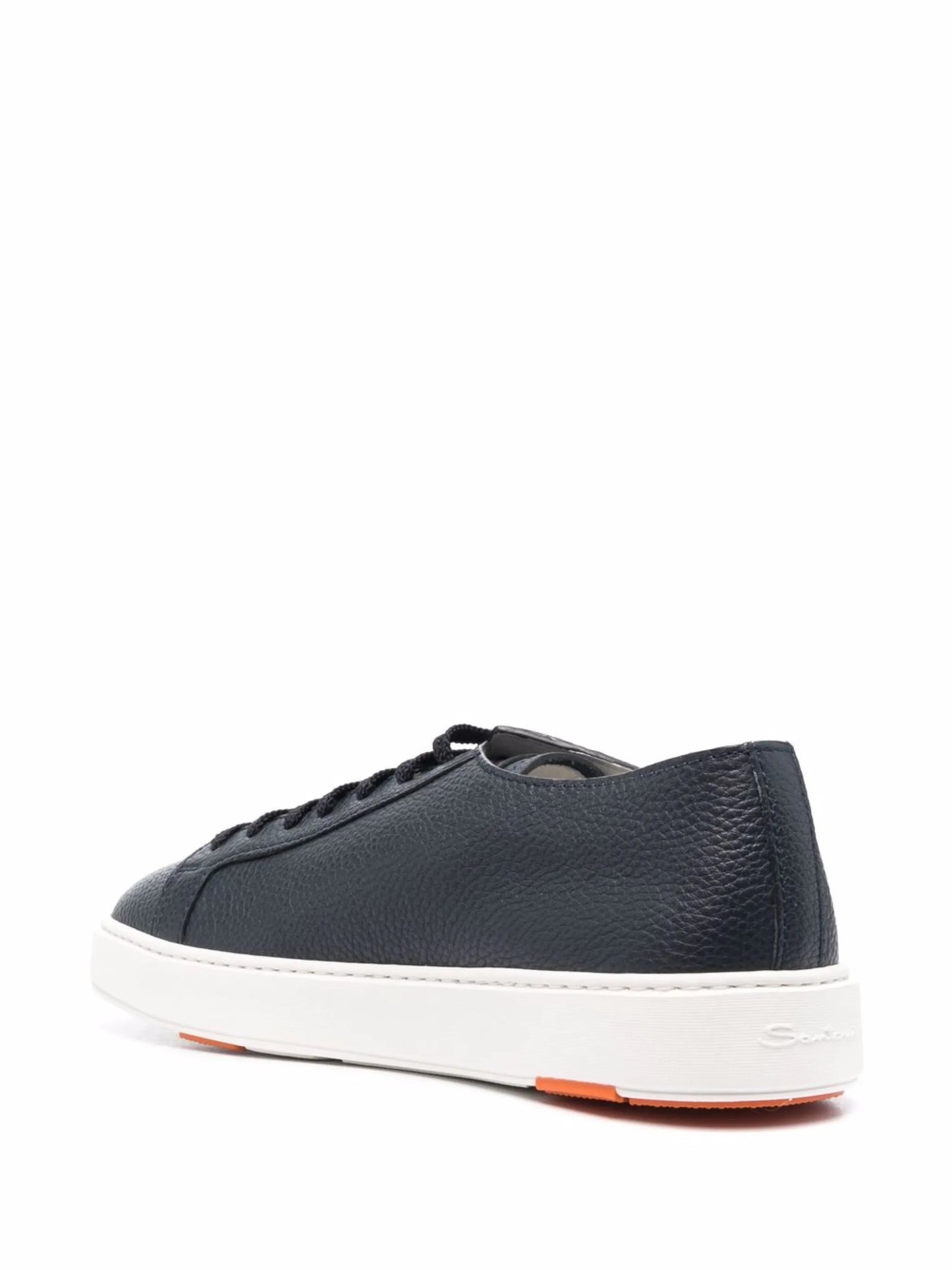low-top leather sneakers