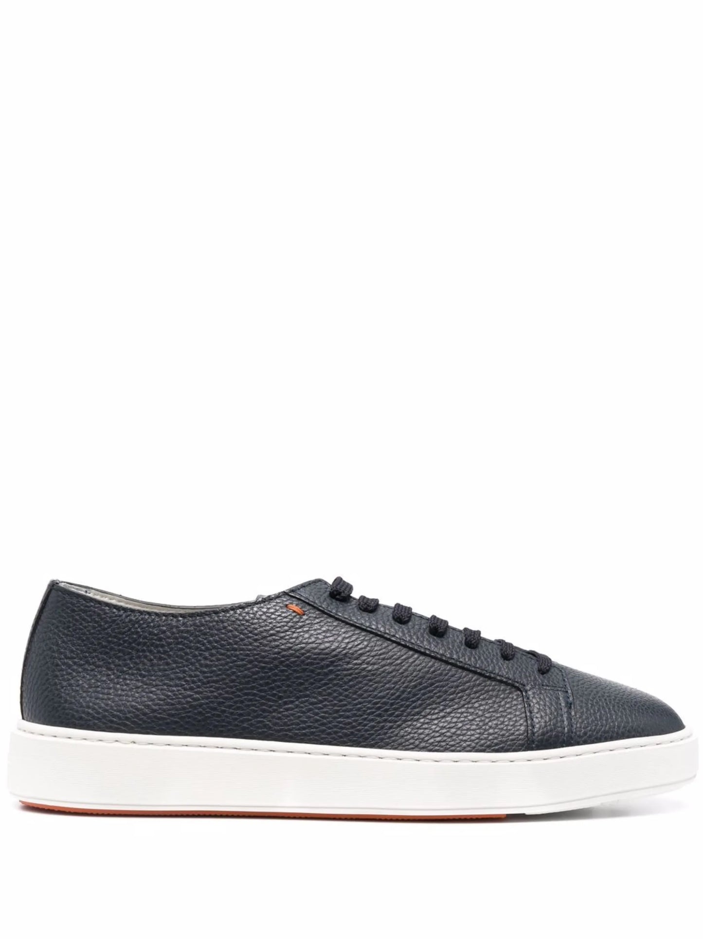 low-top leather sneakers