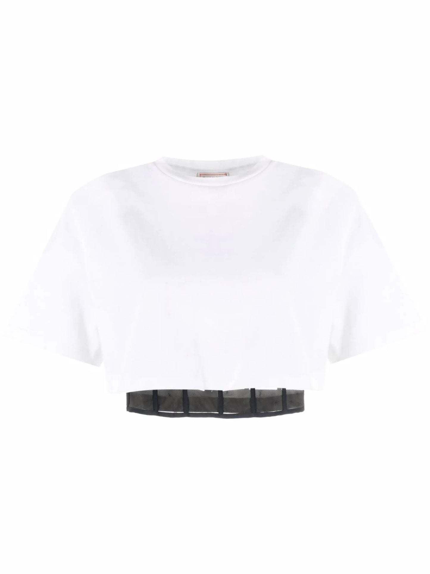 corset-style cropped T-shirt