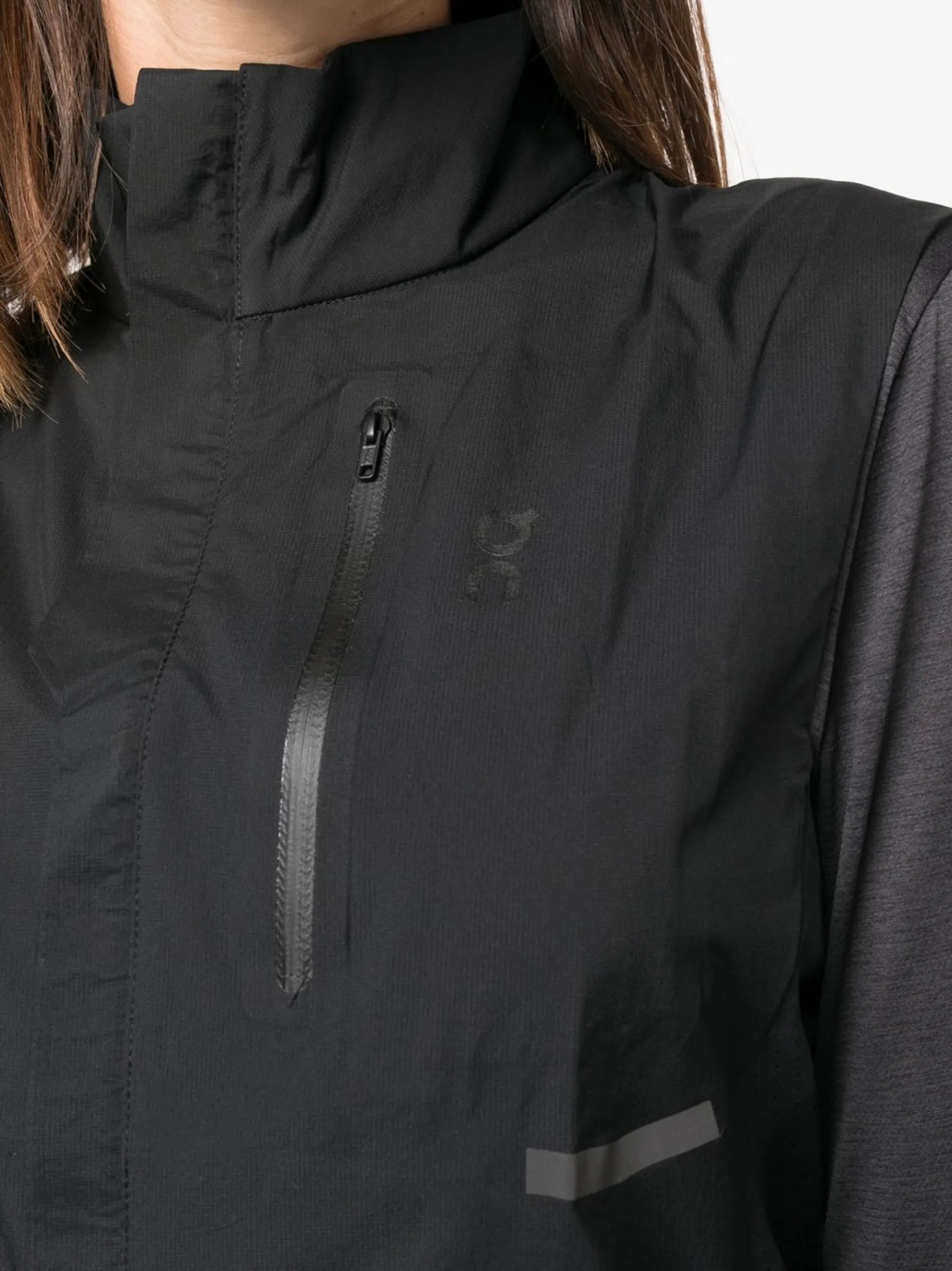 panelled zip-pocket sports jacket