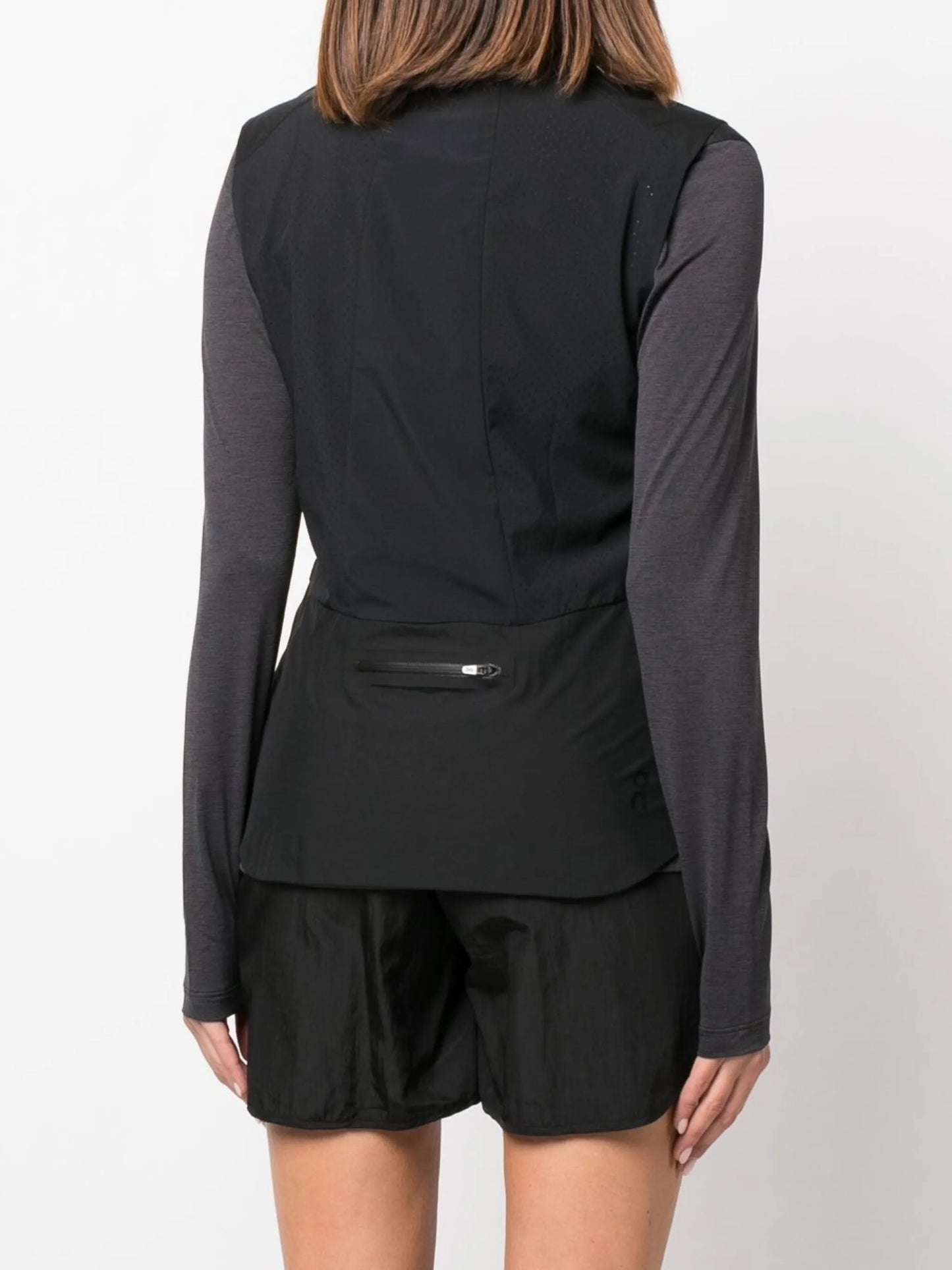 panelled zip-pocket sports jacket