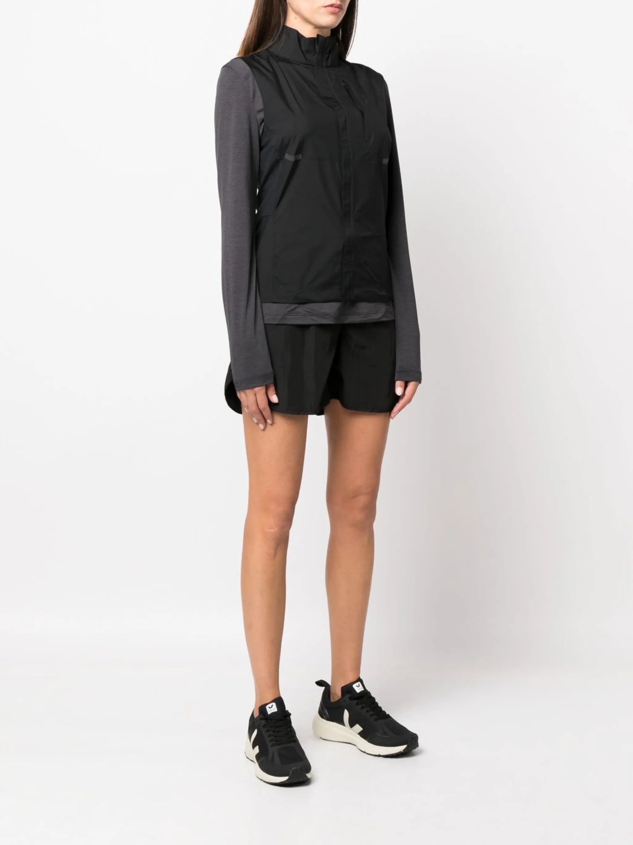 panelled zip-pocket sports jacket
