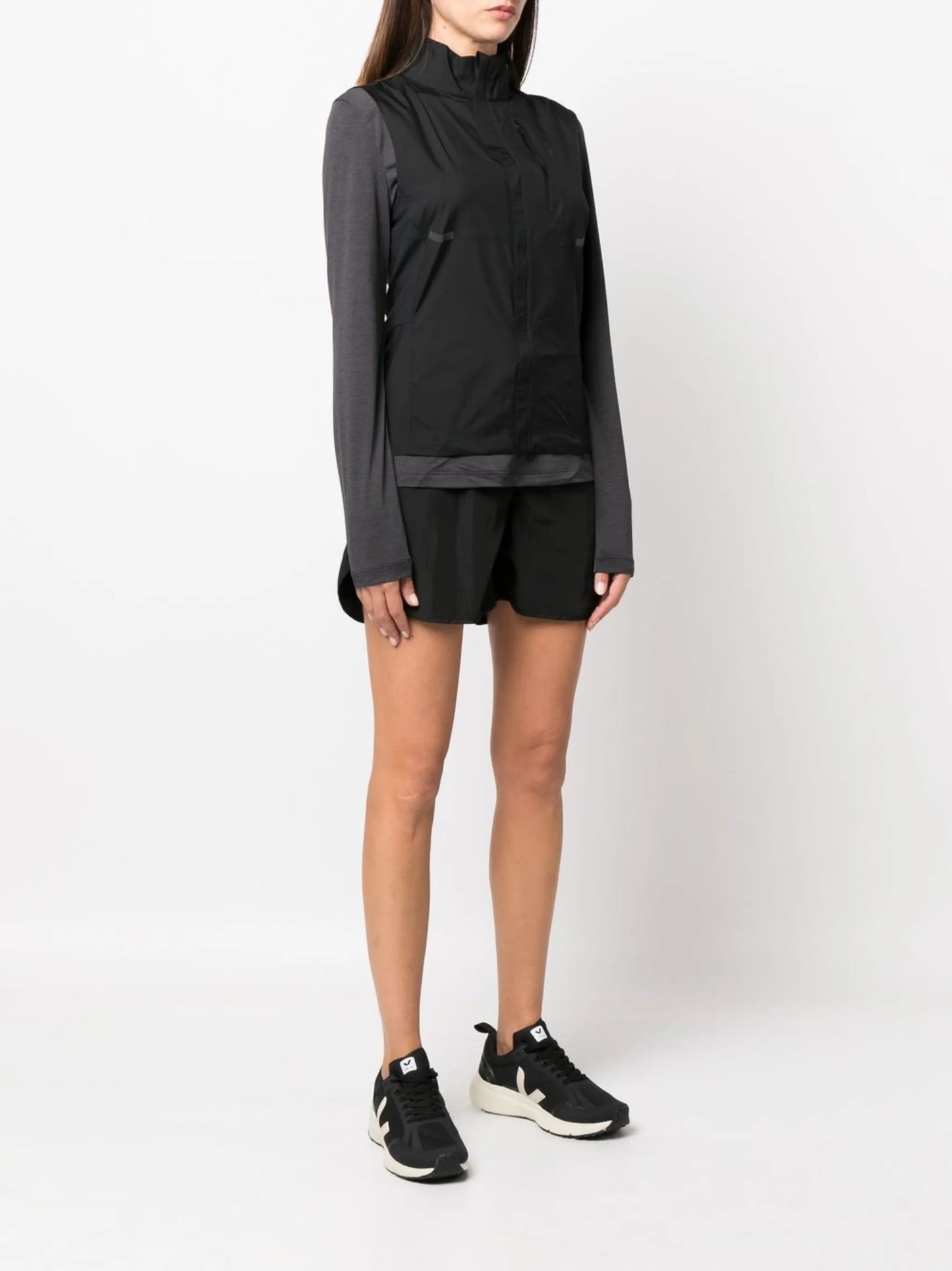 panelled zip-pocket sports jacket