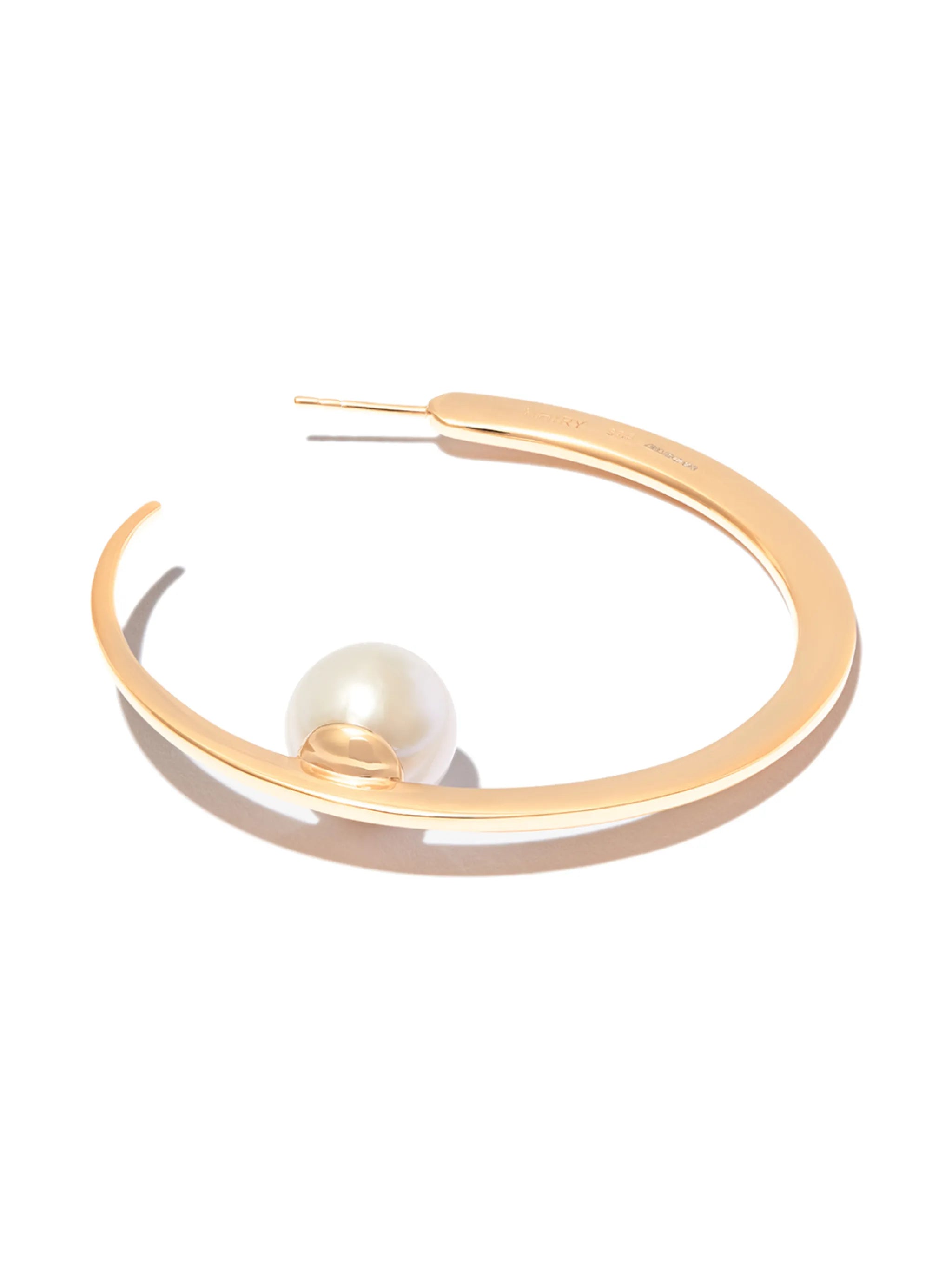 Isha pearl-embellished hoop earrings