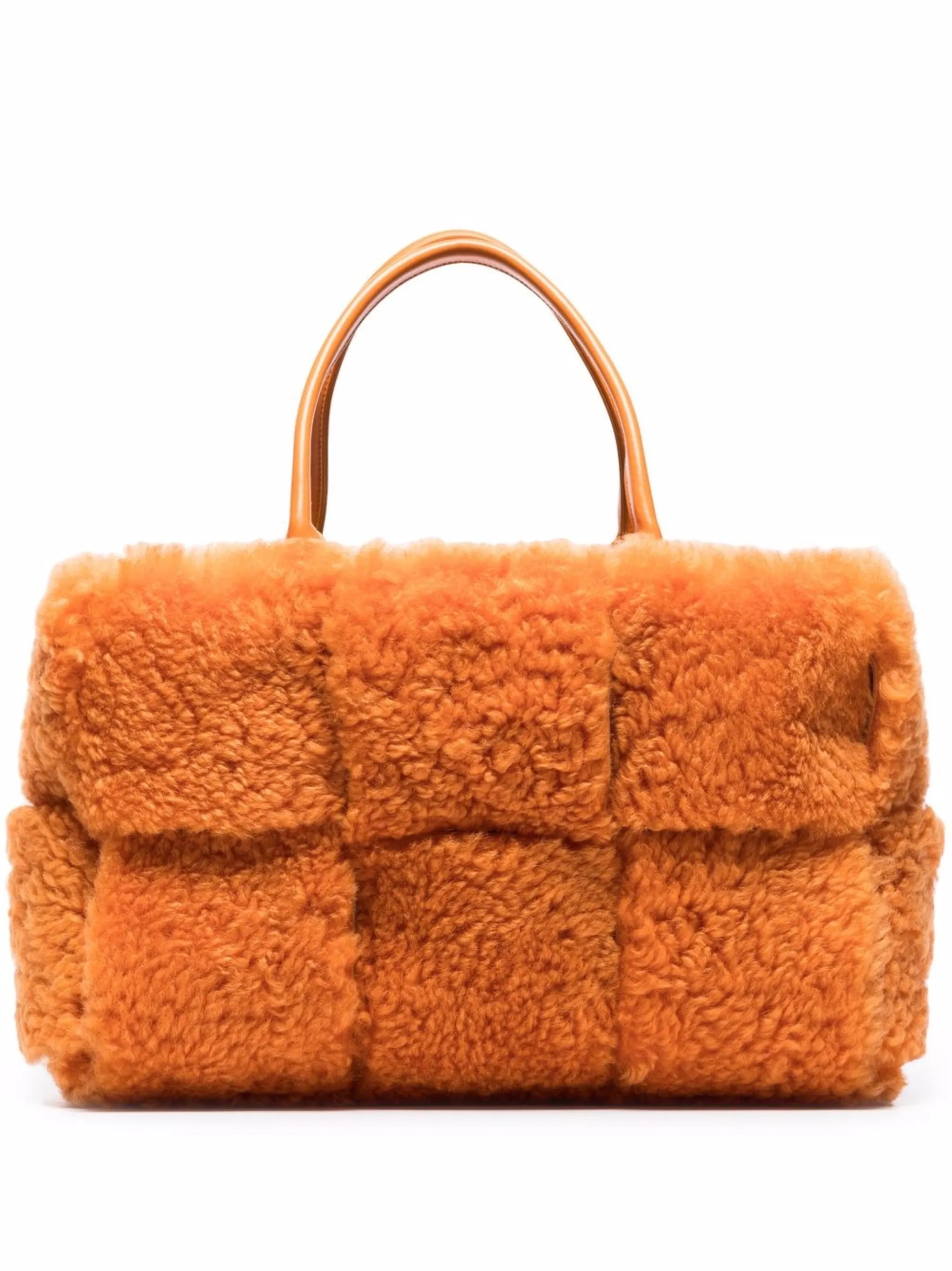 Intrecciato shearling tote bag