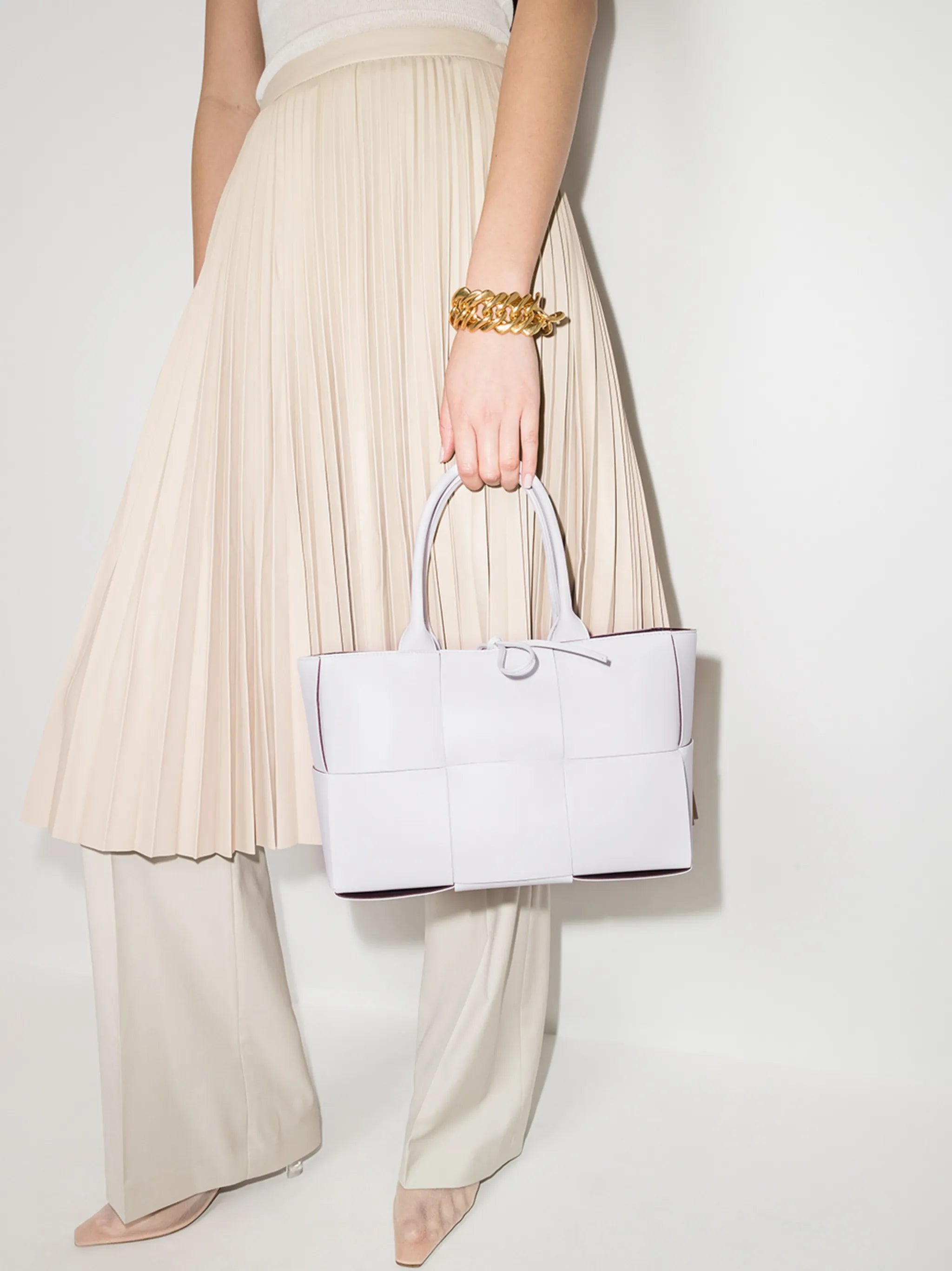 Arco maxi-Intrecciato leather tote bag