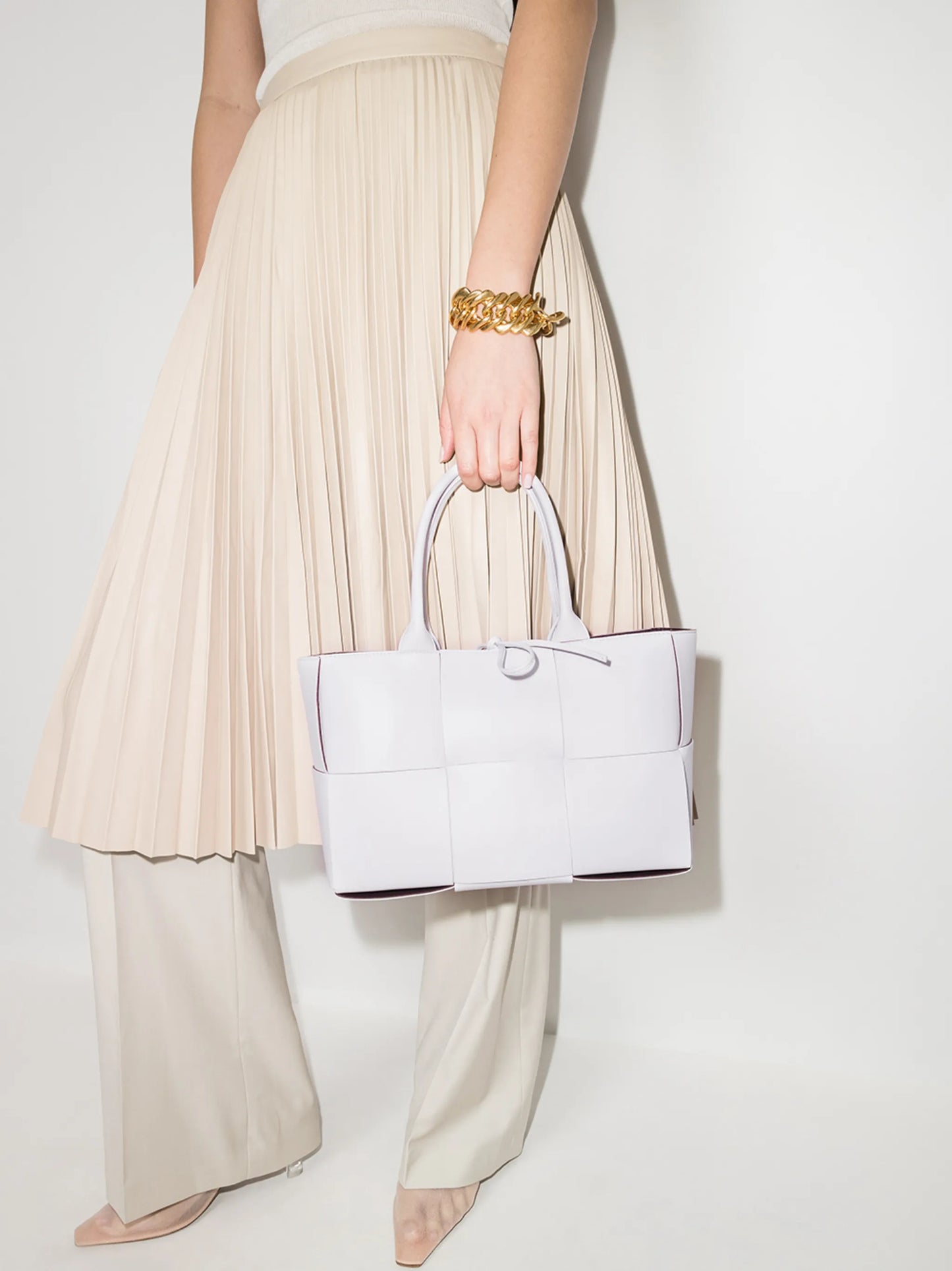 Arco maxi-Intrecciato leather tote bag