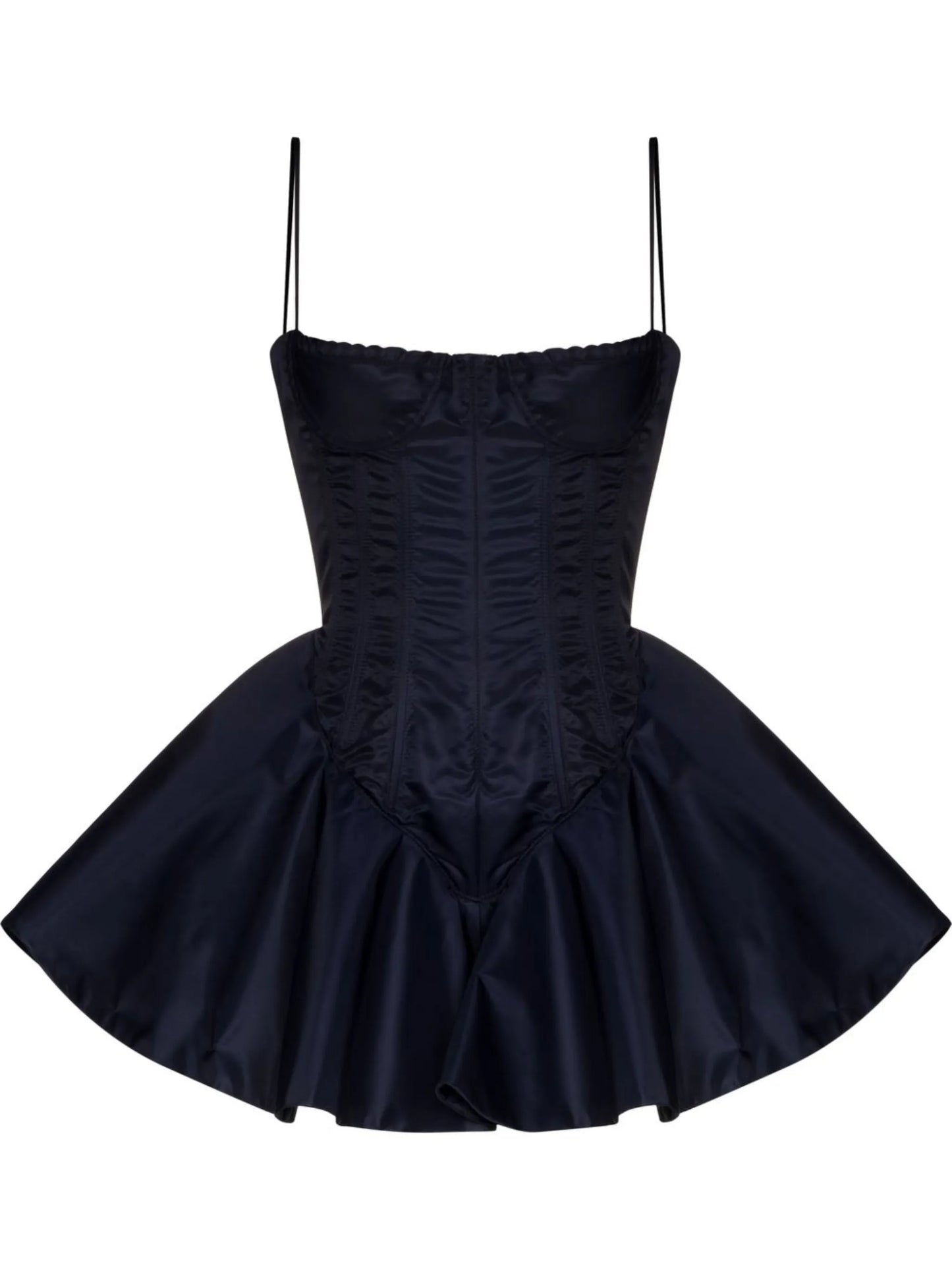 corset peplum minidress