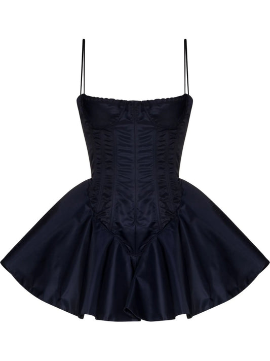 corset peplum minidress