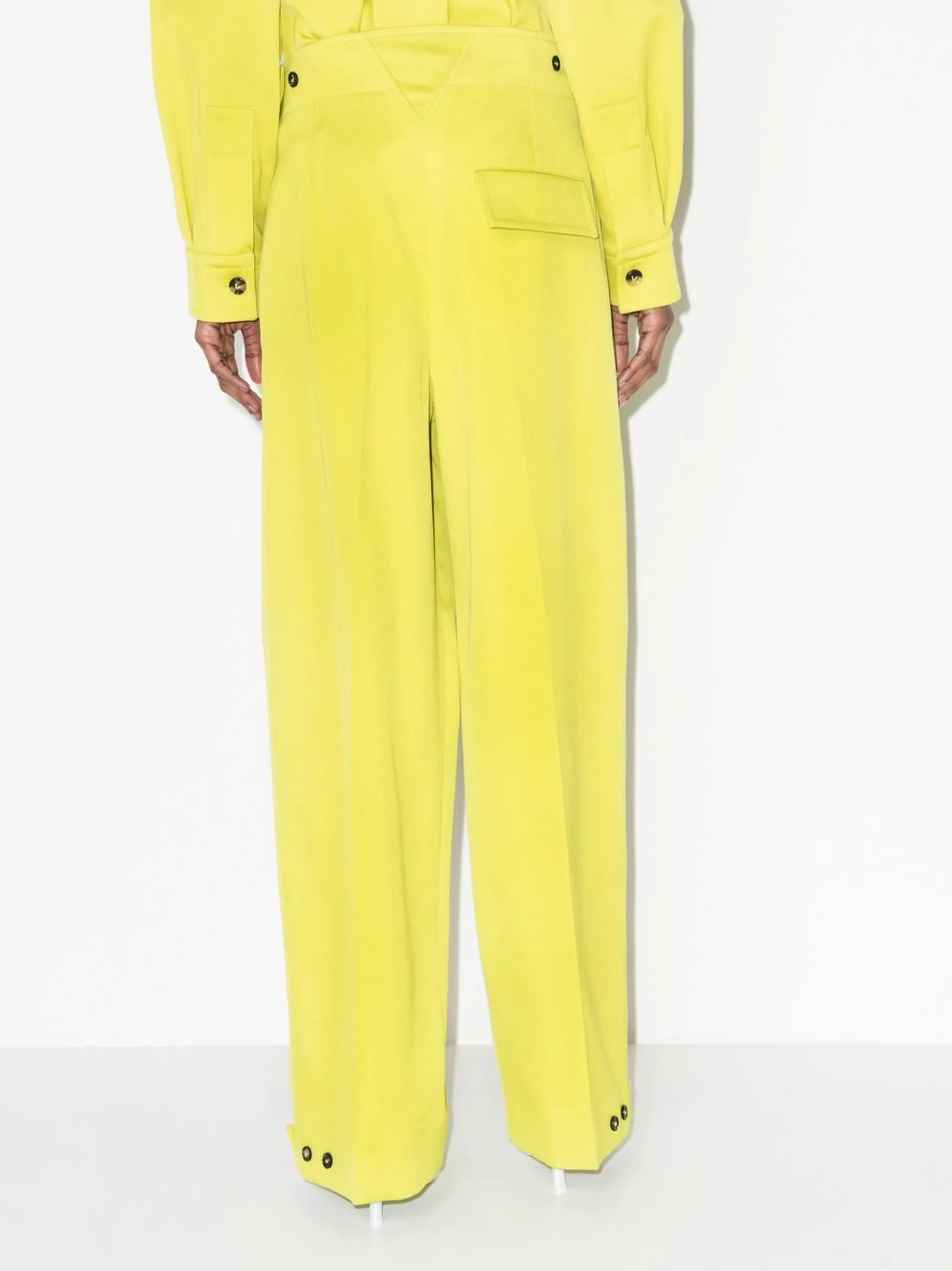 straight-leg tailored trousers