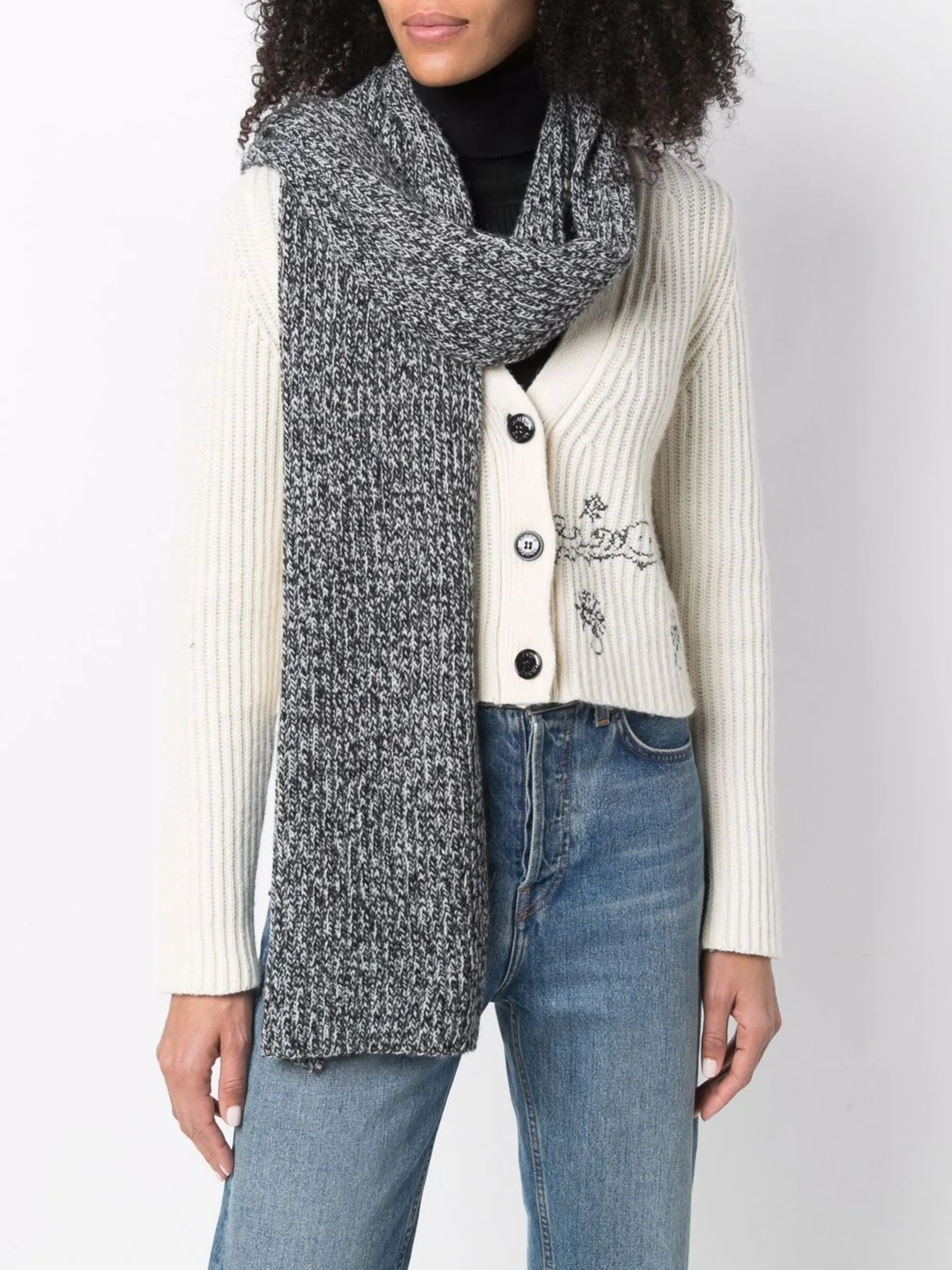 recycled wool-blend scarf