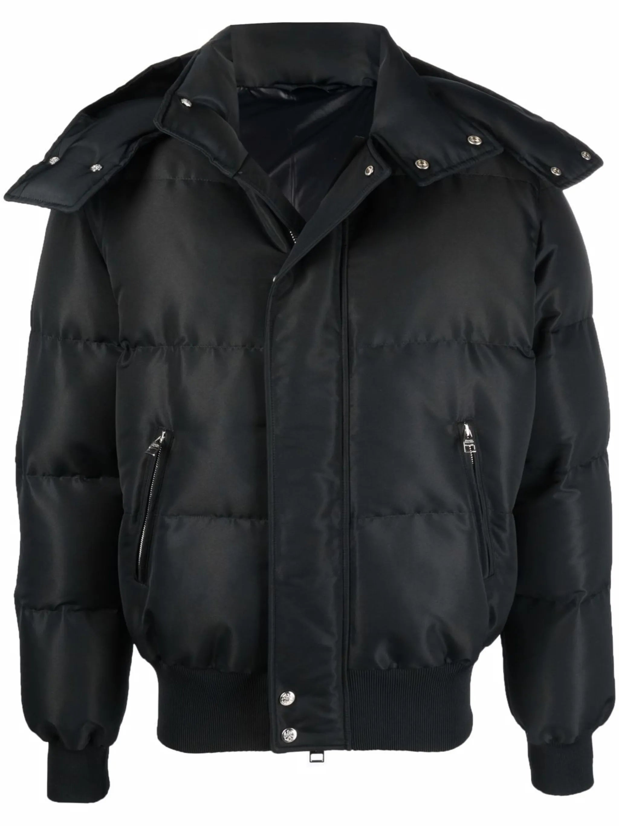 logo-print padded puffer jacket