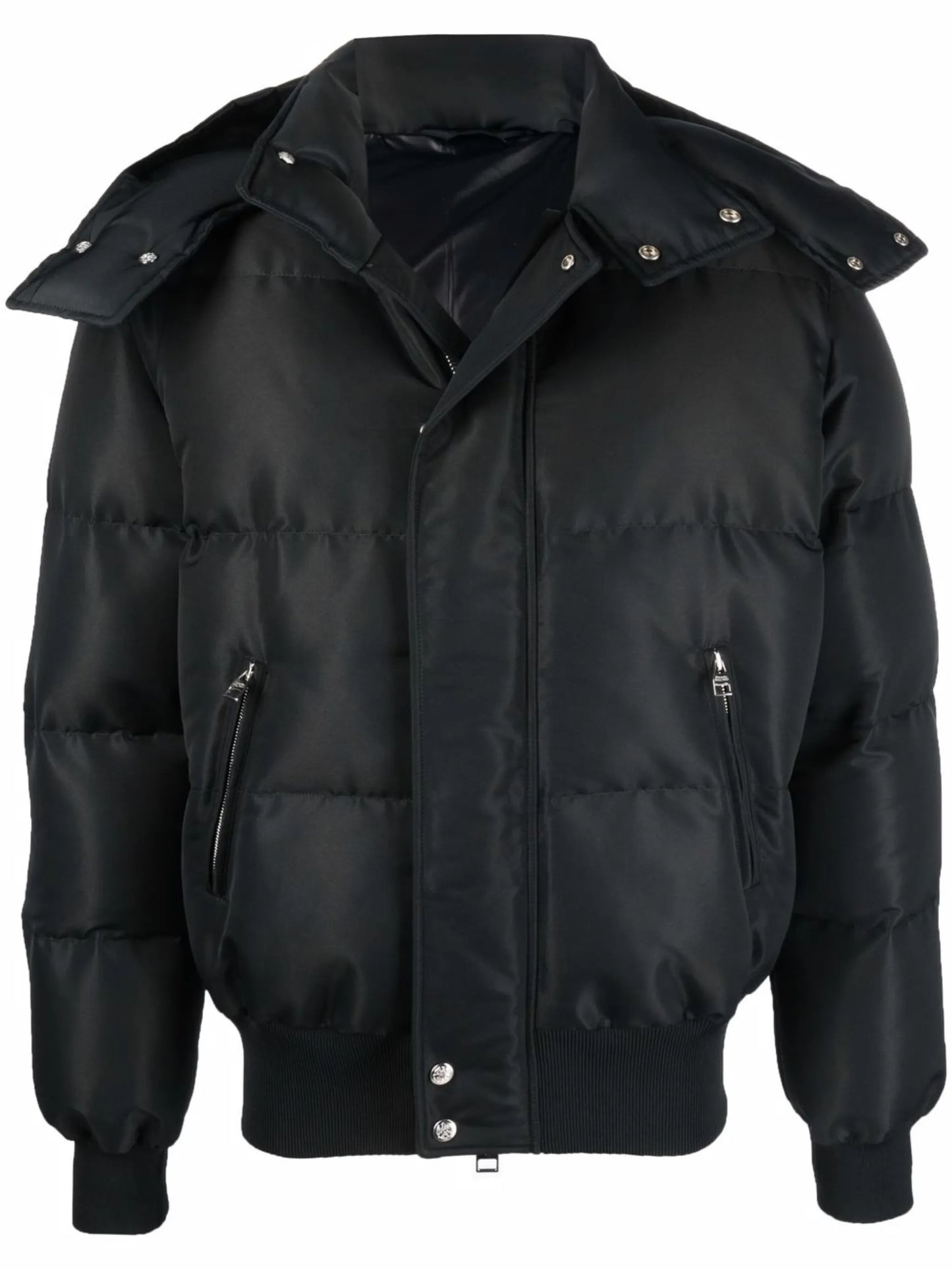logo-print padded puffer jacket