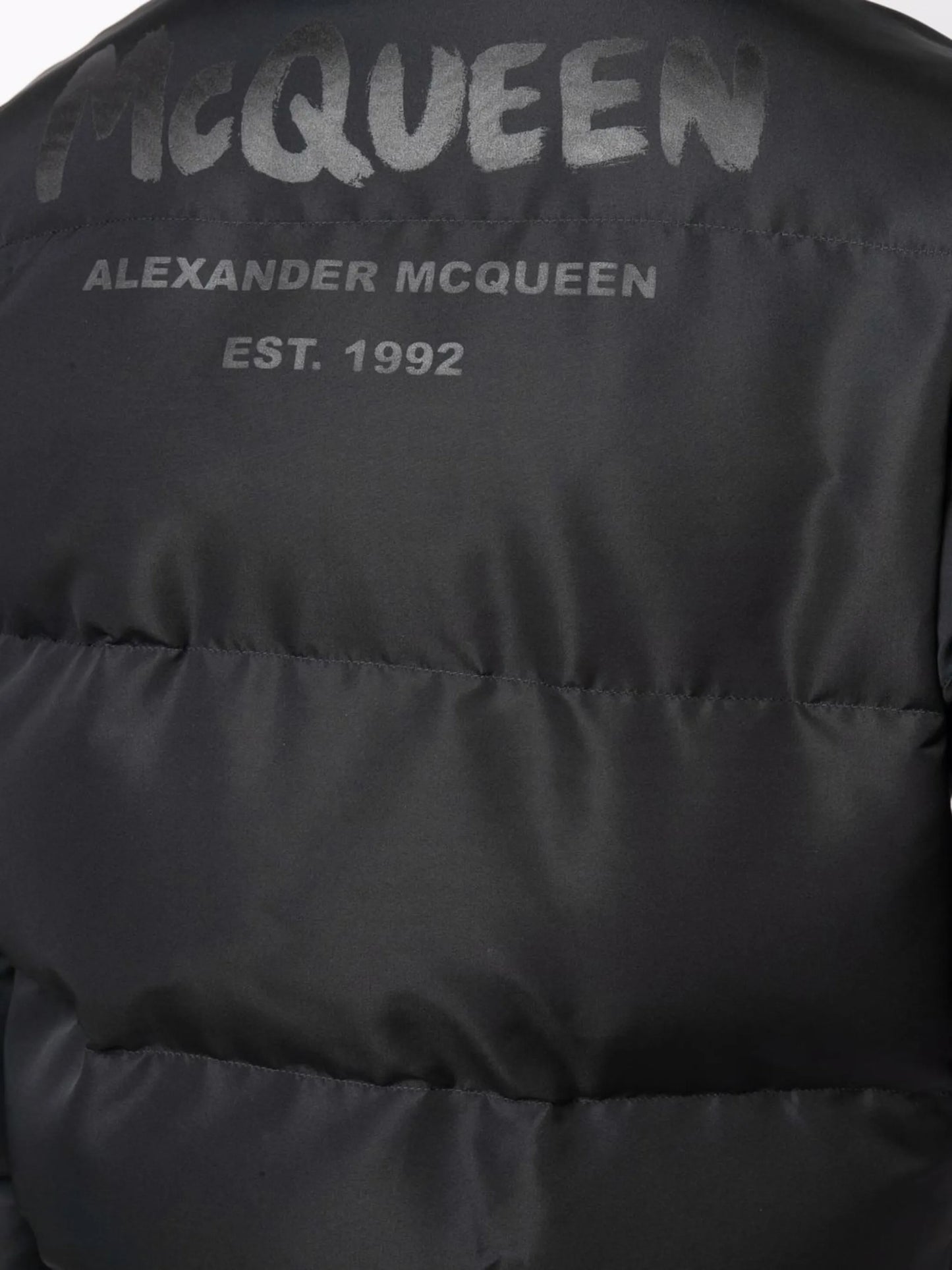logo-print padded puffer jacket