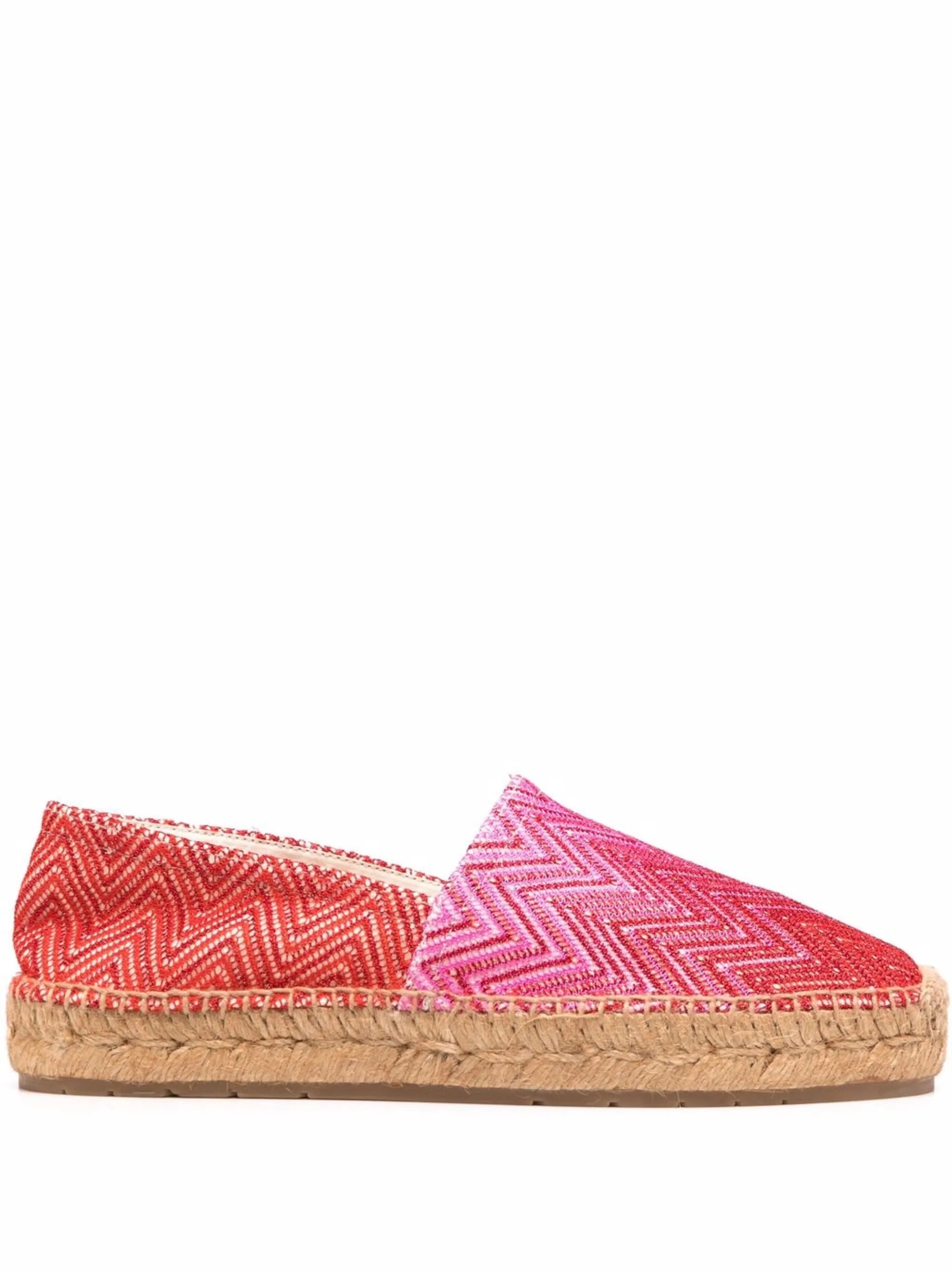woven zigzag espadrilles
