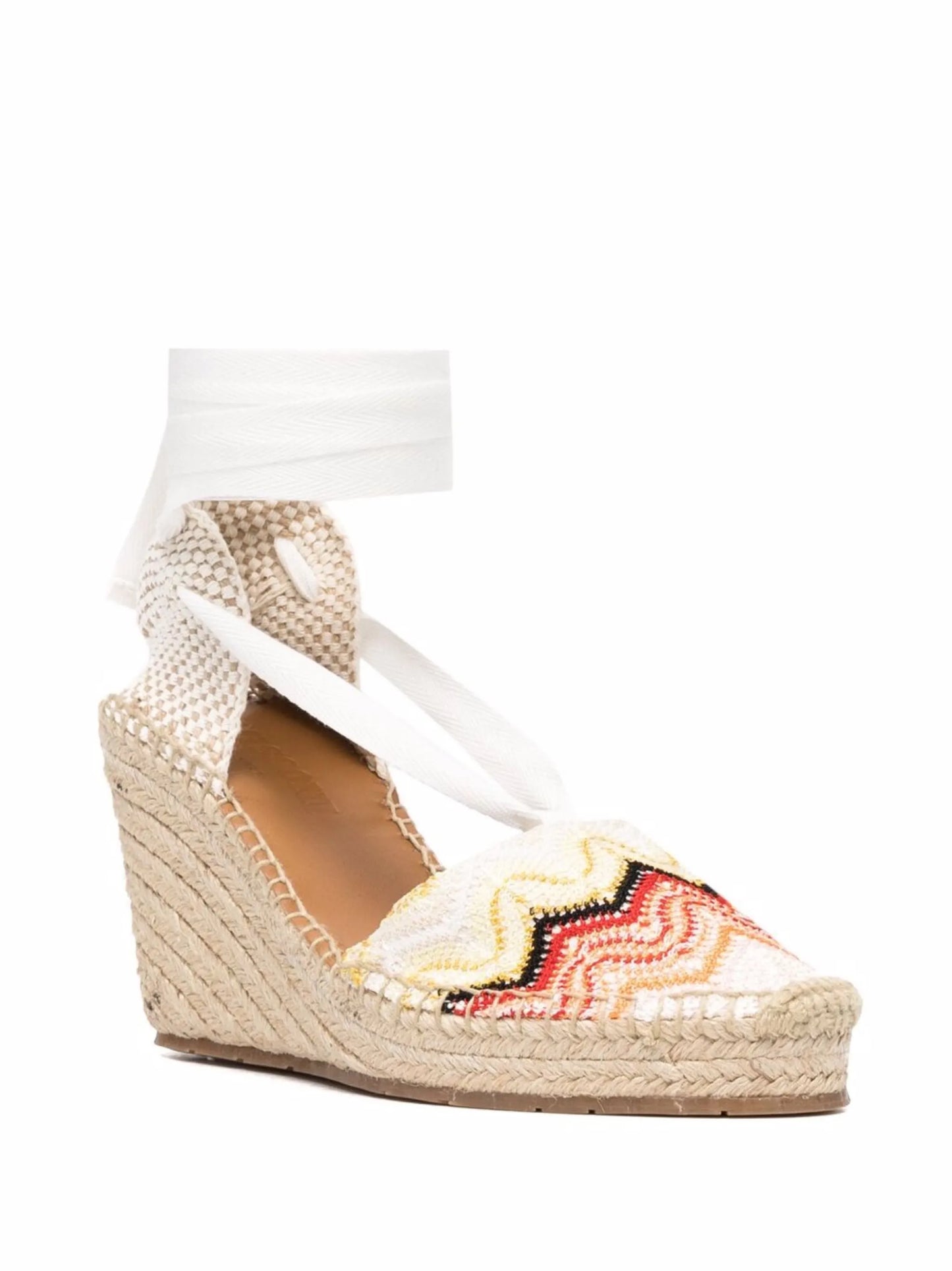 signature-zigzag wedge espadrilles
