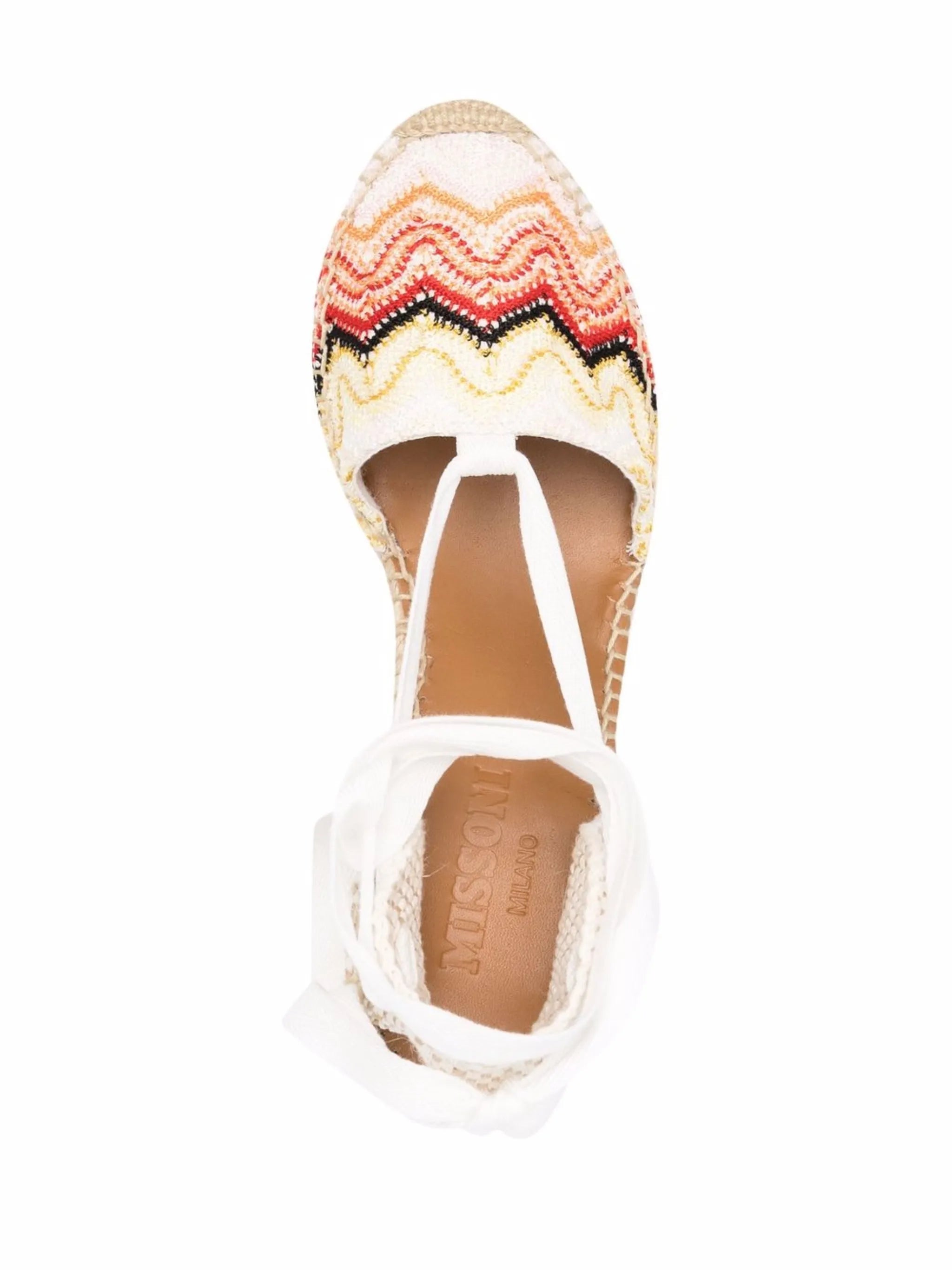 signature-zigzag wedge espadrilles