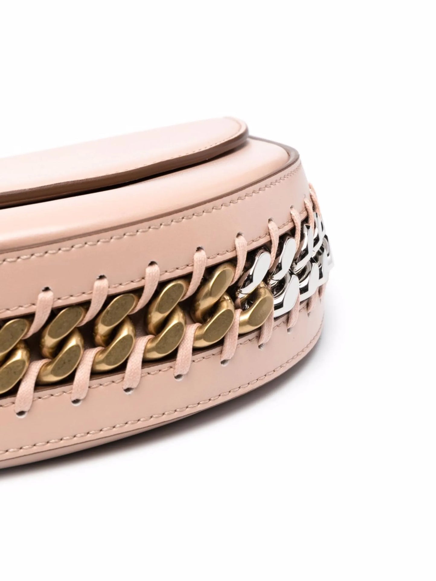 chain-trimmed shoulder bag