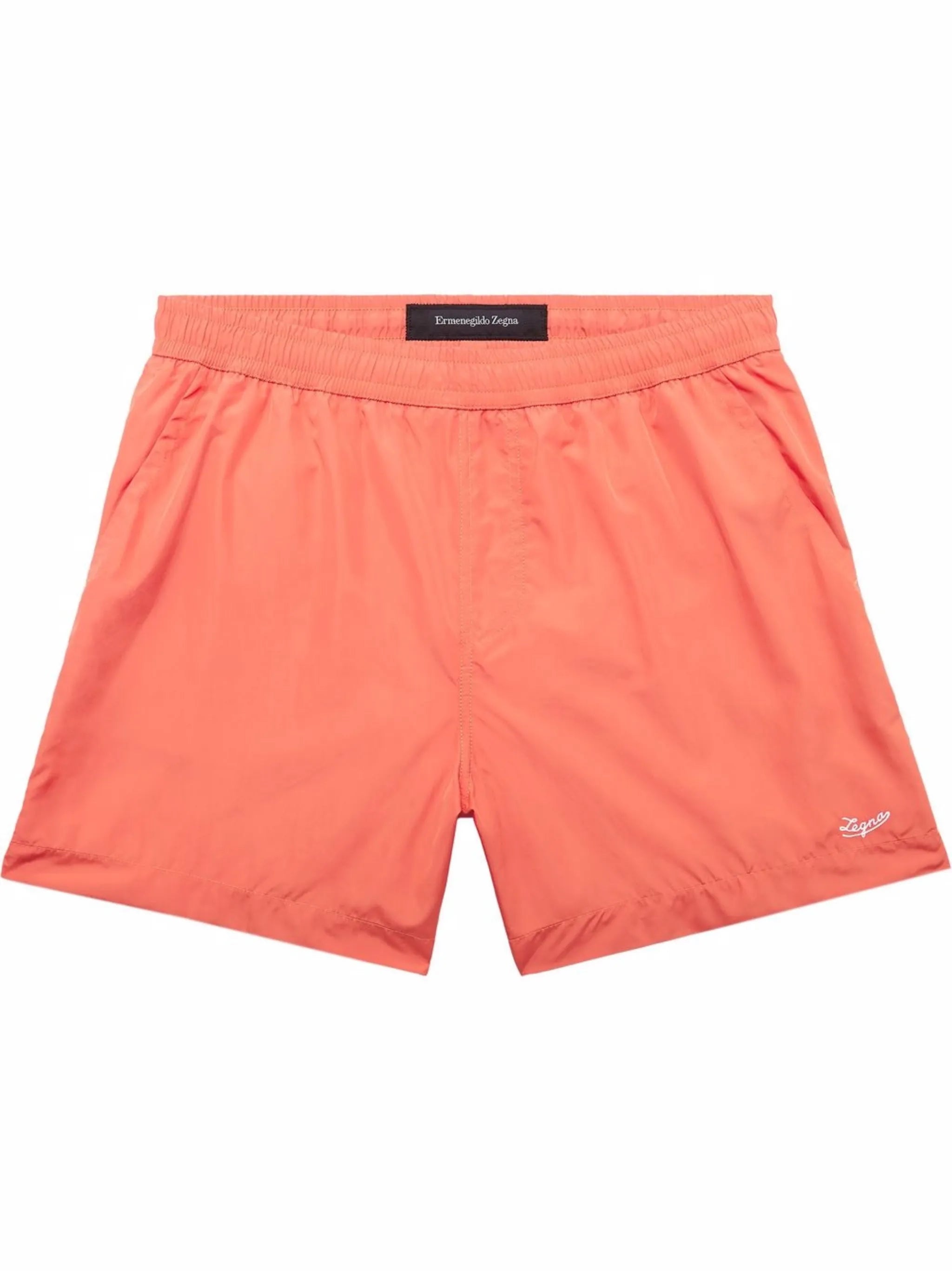 logo-embroidered swim shorts