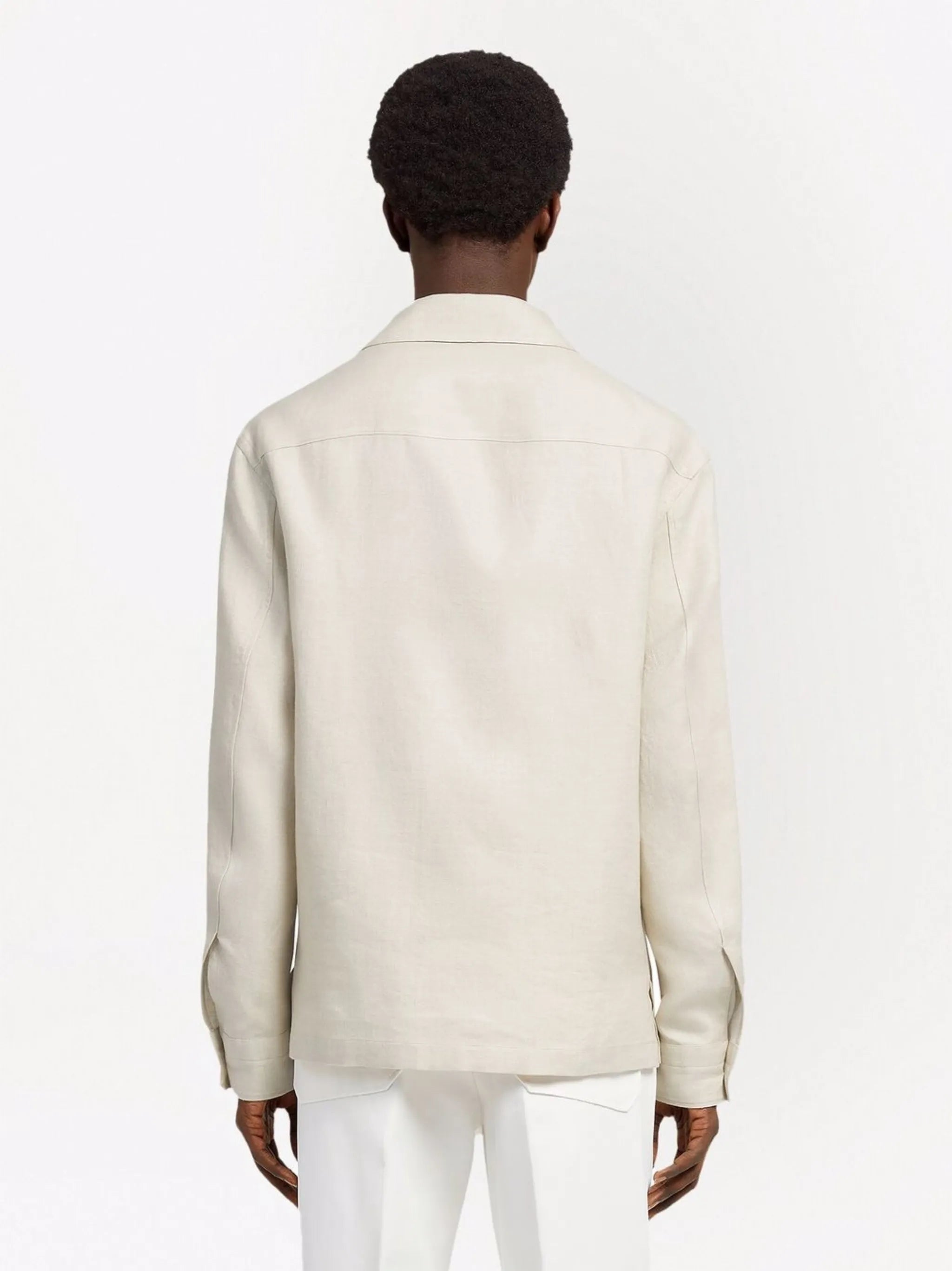long-sleeve linen shirt
