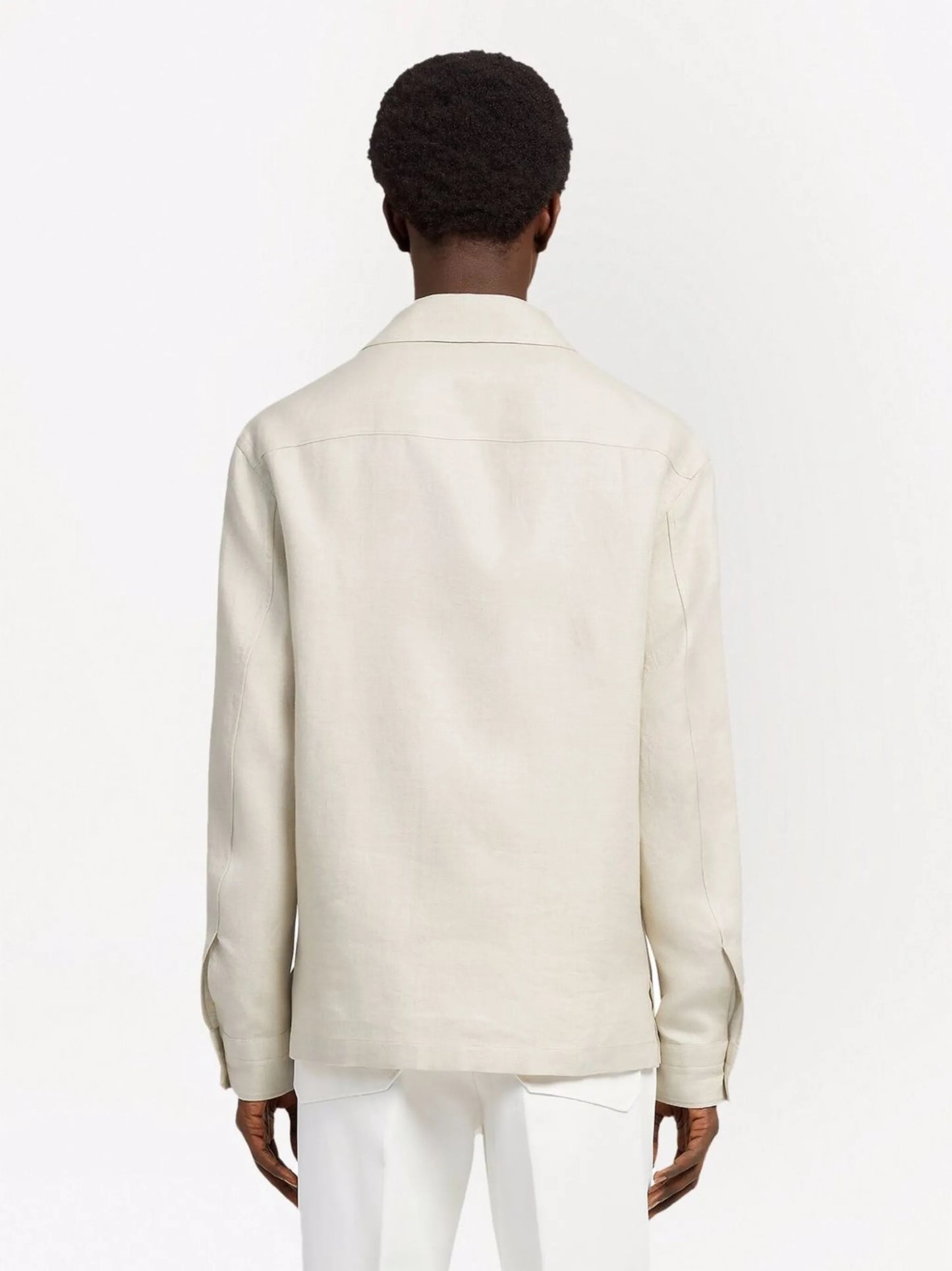 long-sleeve linen shirt