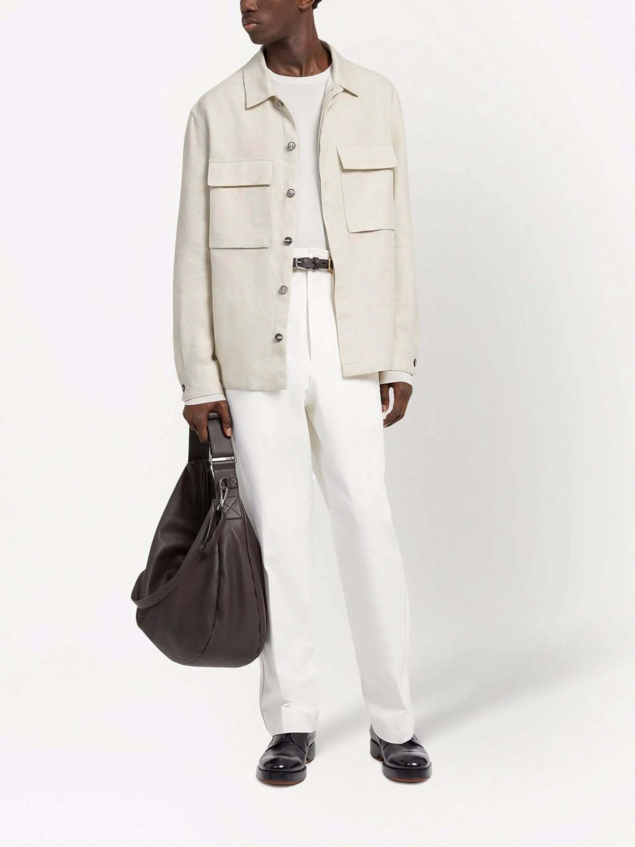 long-sleeve linen shirt