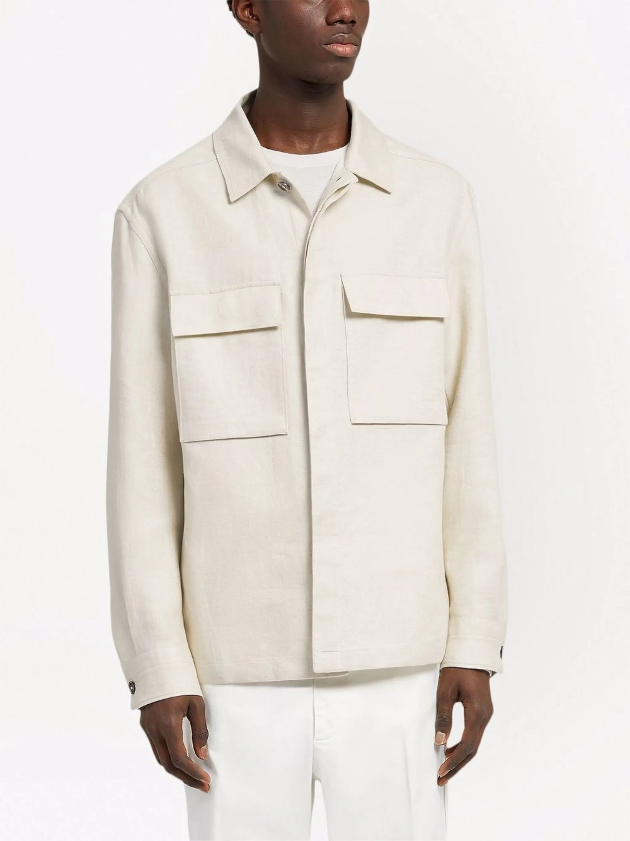 long-sleeve linen shirt