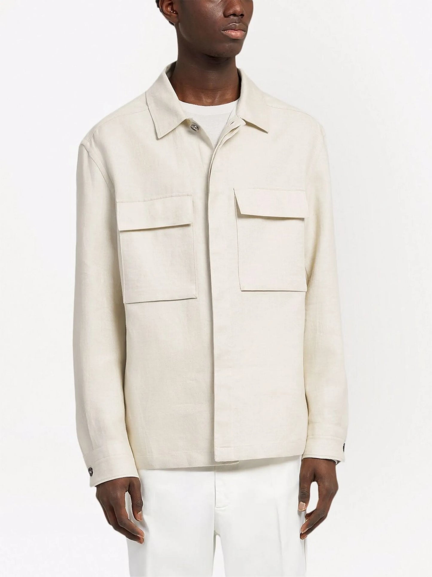 long-sleeve linen shirt
