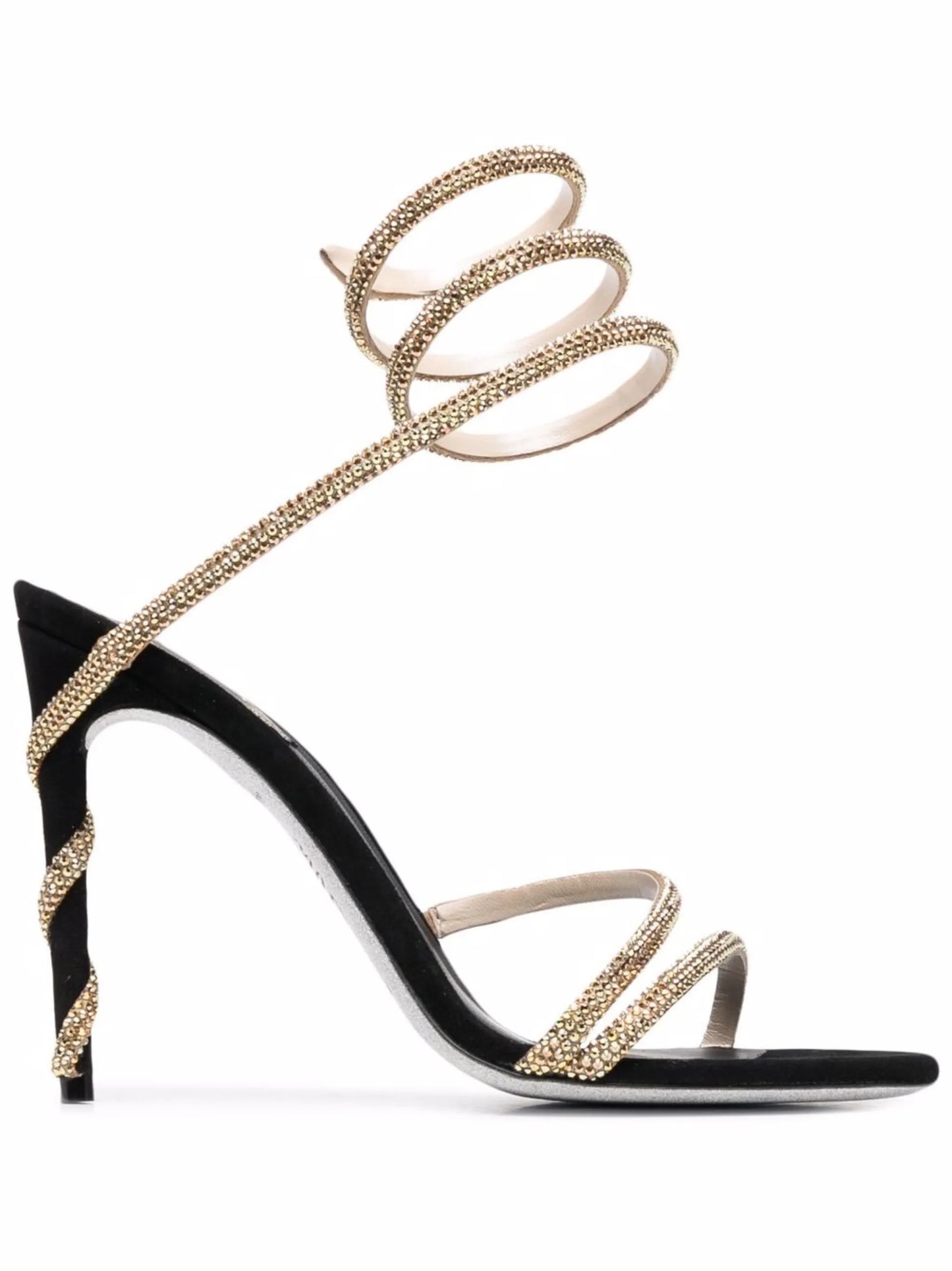 Margot 105mm jewelled snake sandals