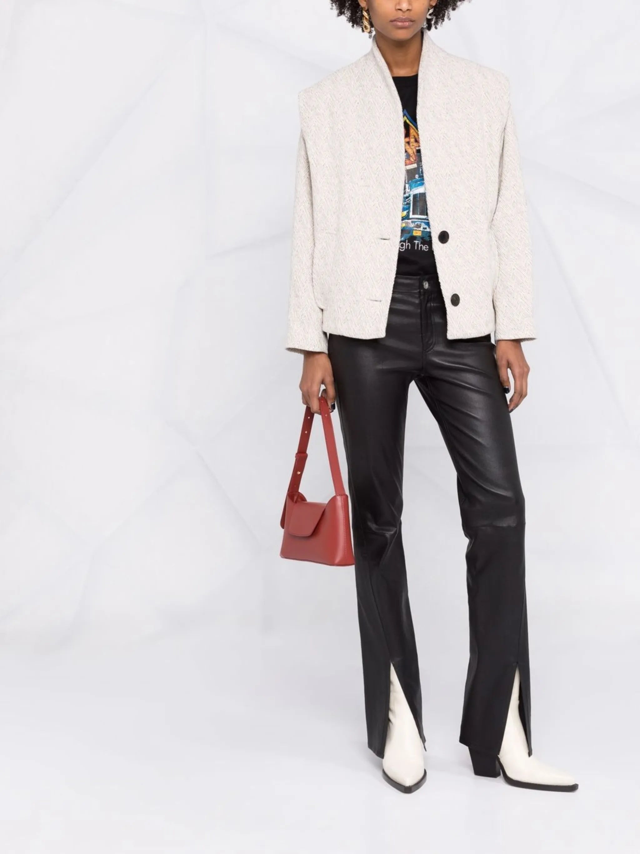 Drogo herringbone knitted jacket