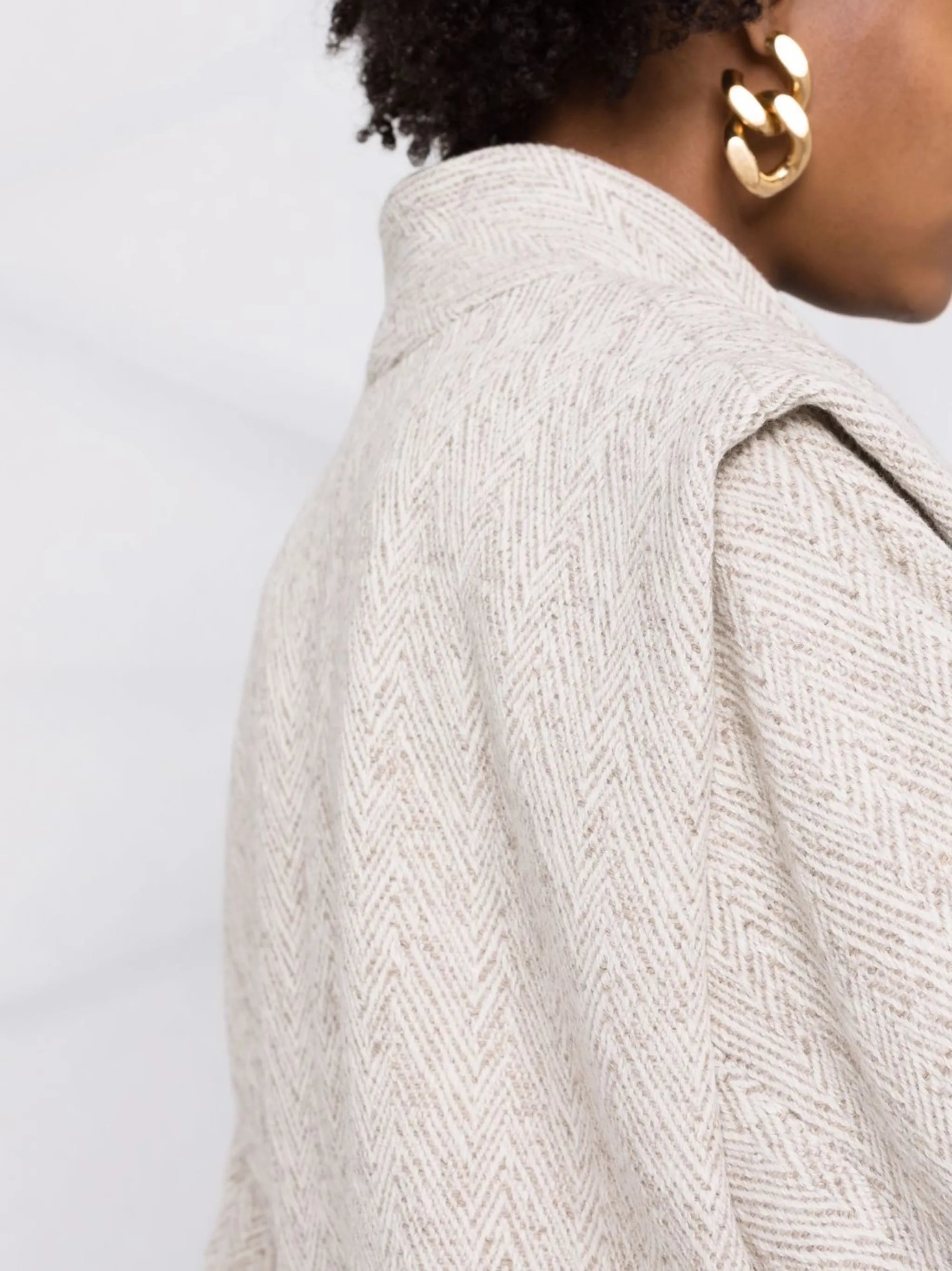 Drogo herringbone knitted jacket