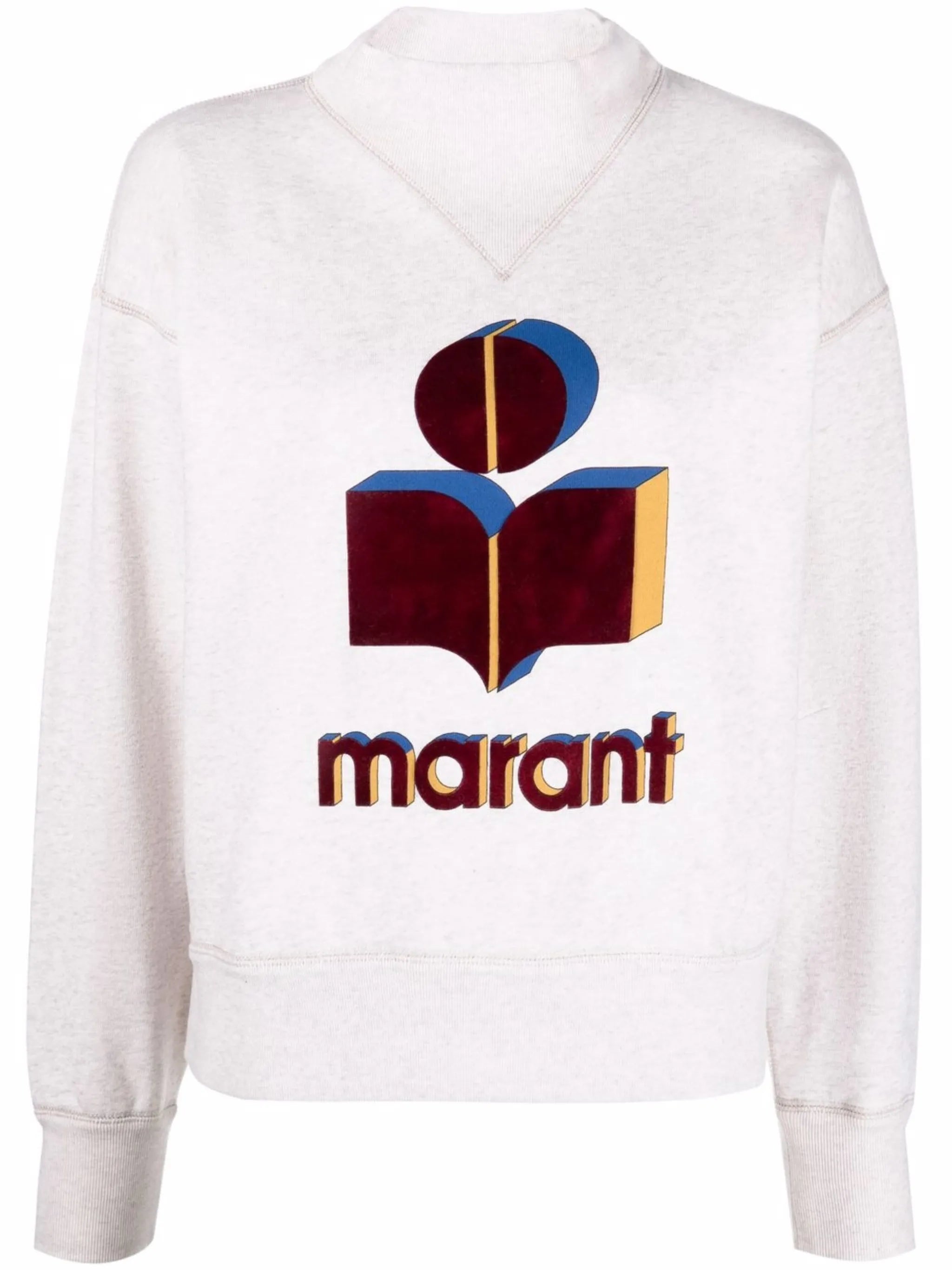 Moby high-neck flocked-logo sweatshirt