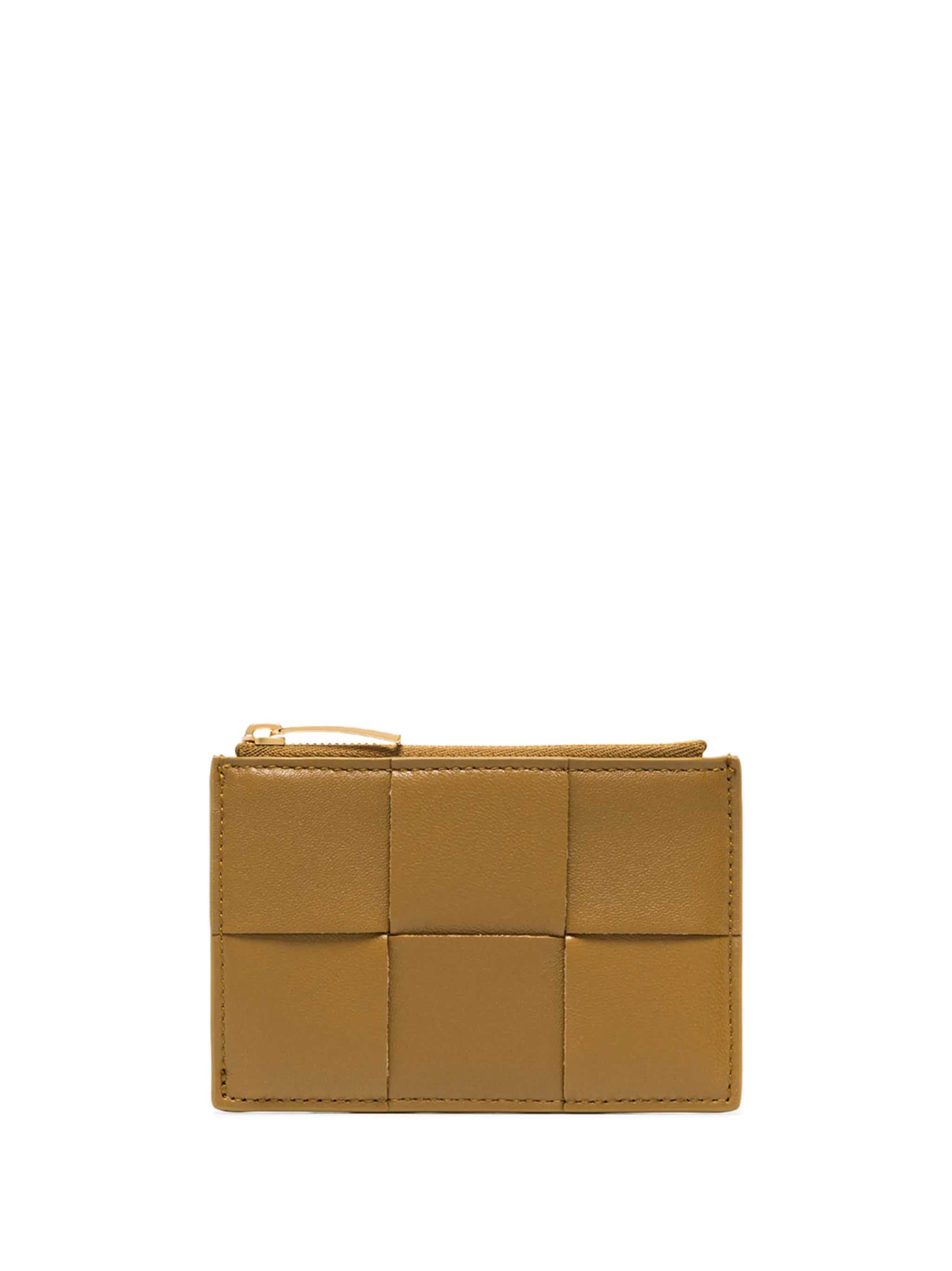 maxi-Intrecciato zipped card case