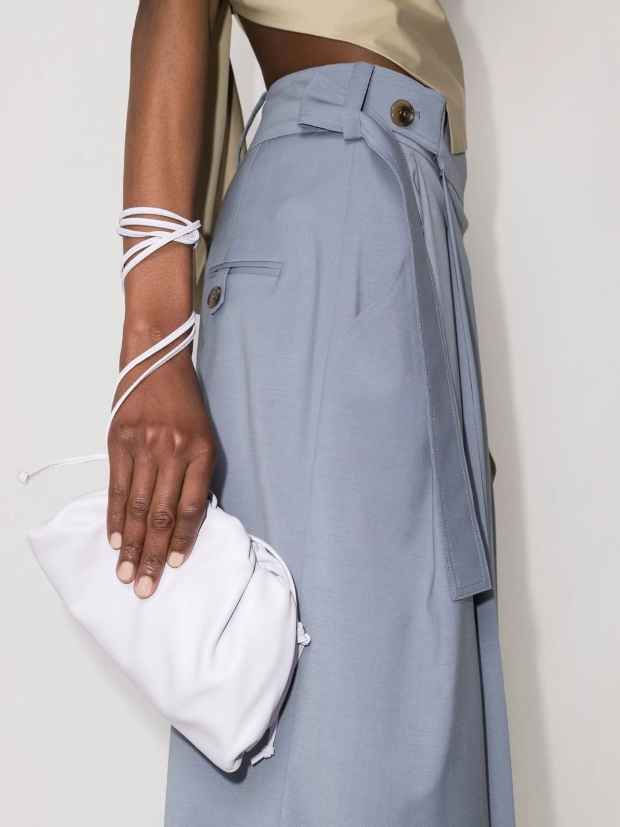 mini Pouch leather clutch bag
