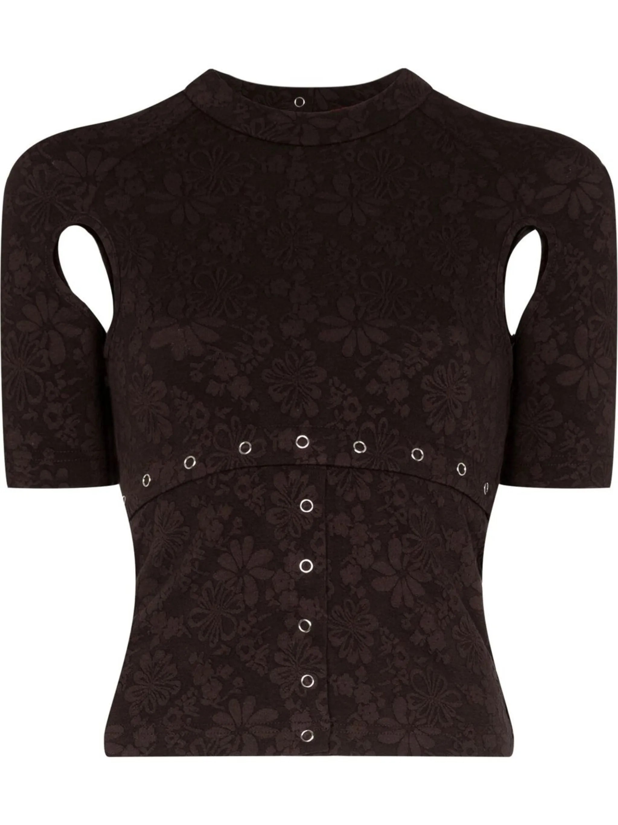 Undone floral-print T-shirt