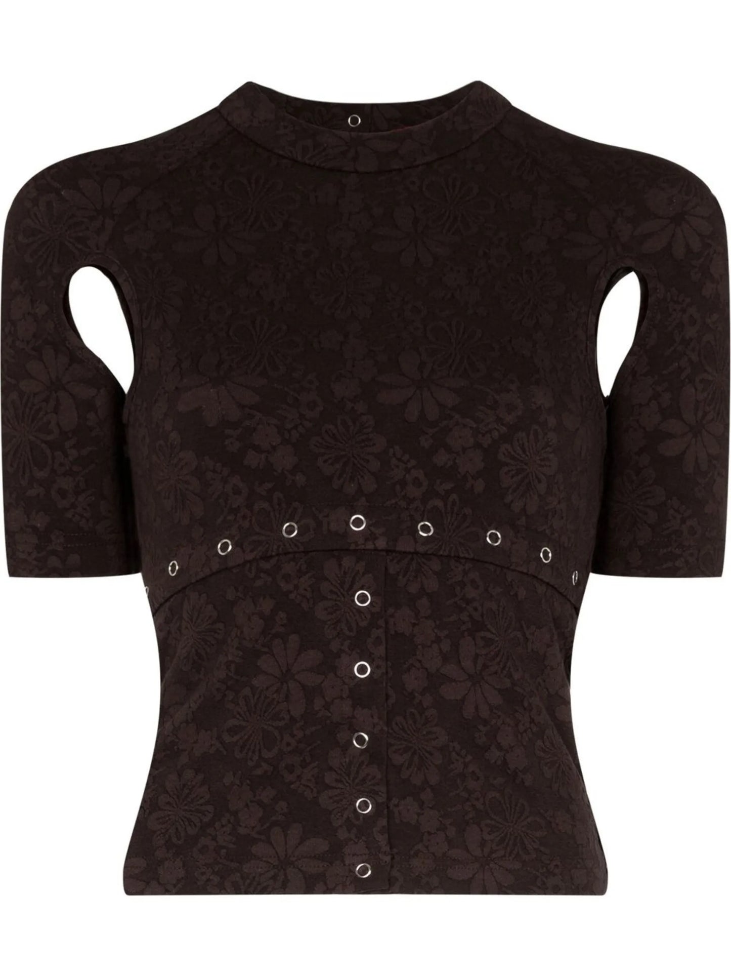 Undone floral-print T-shirt