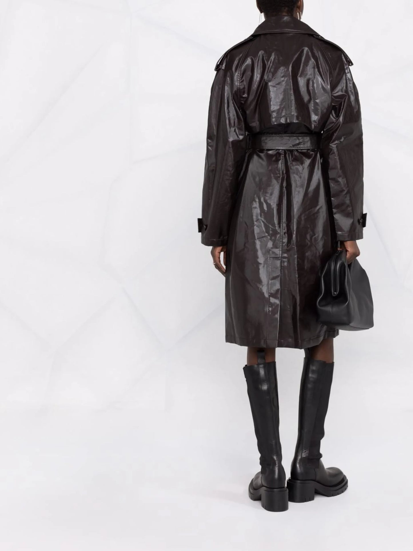 double-breasted belted coat