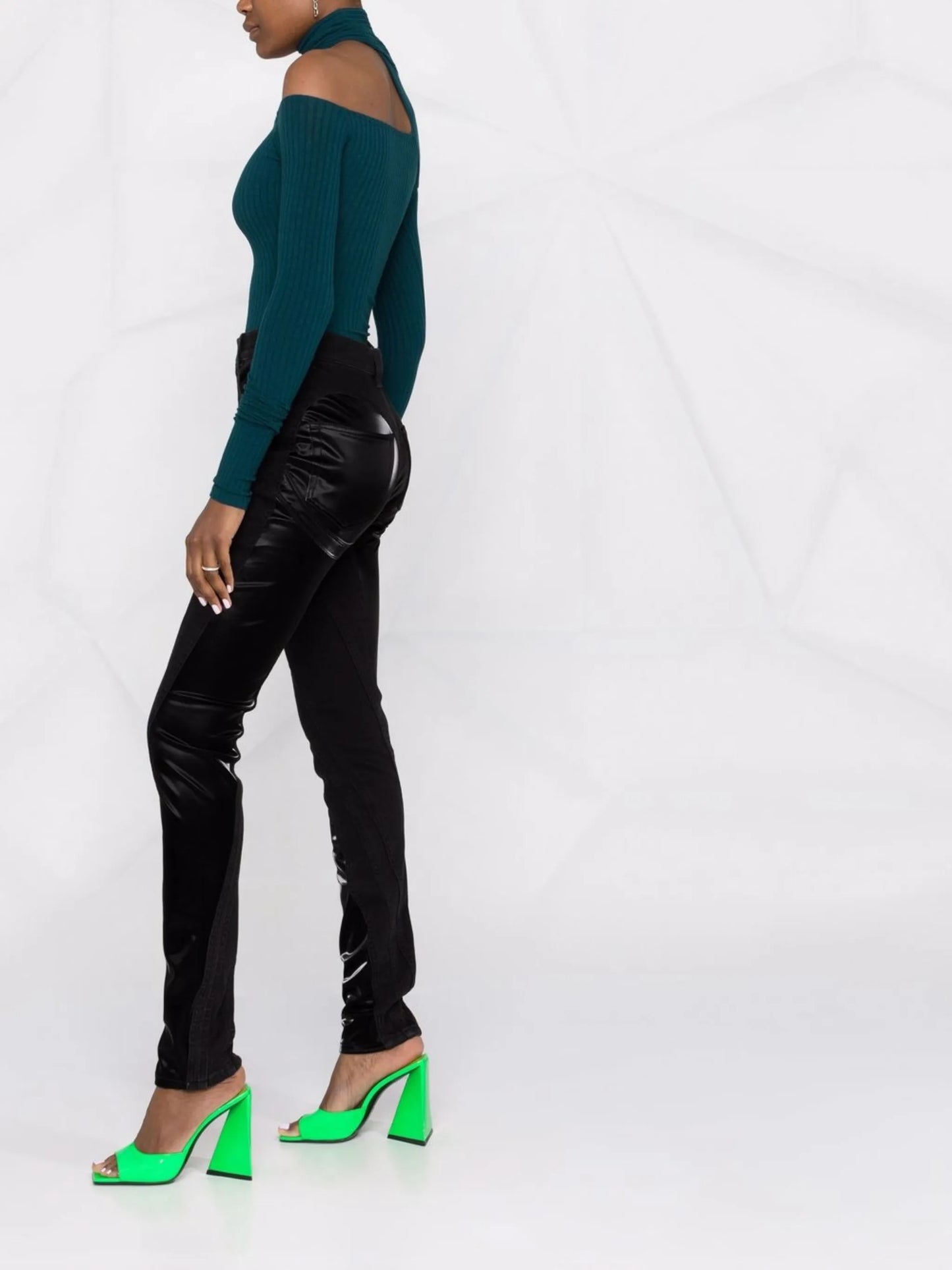 slim-fit biker jeans
