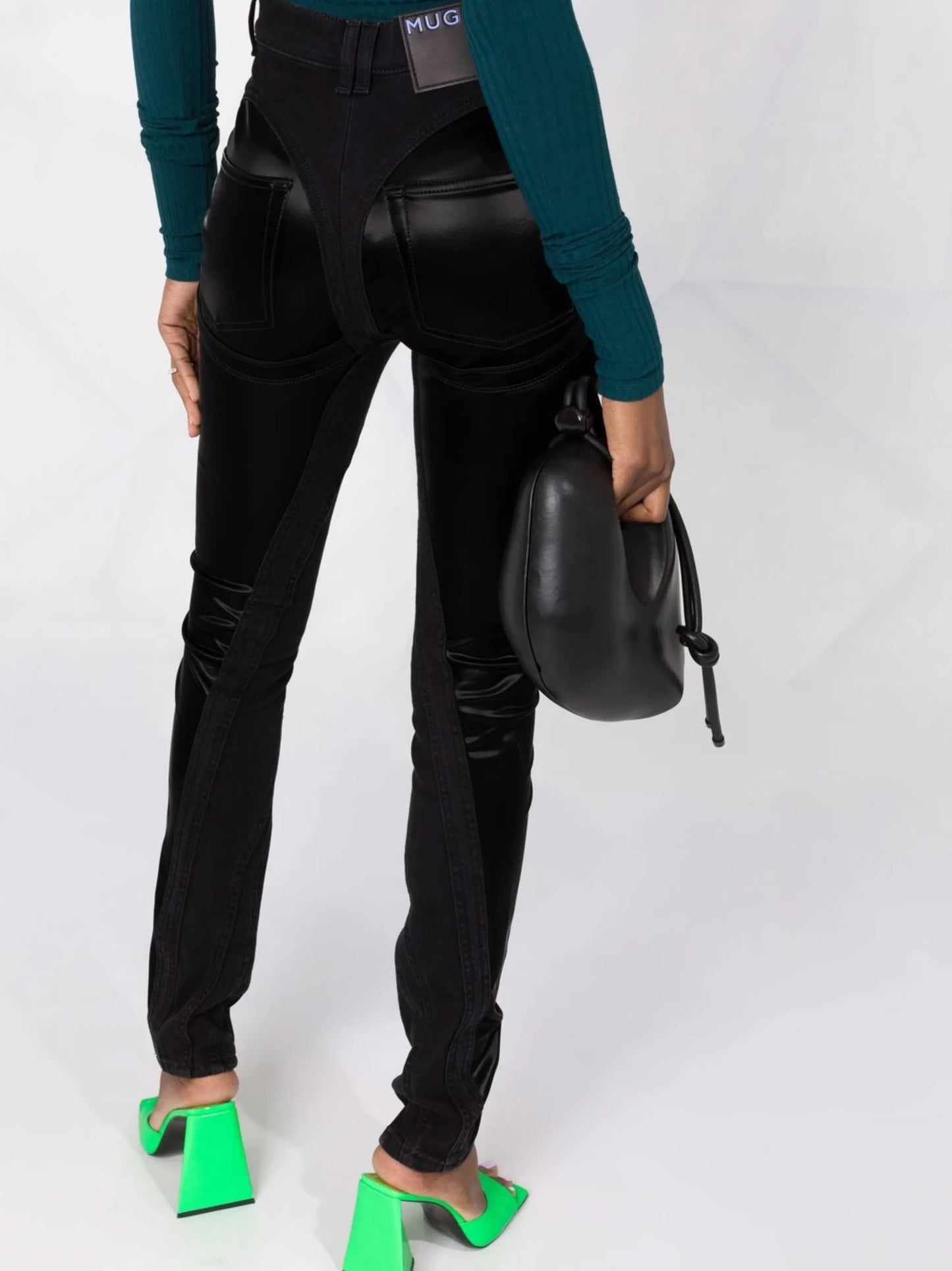 slim-fit biker jeans