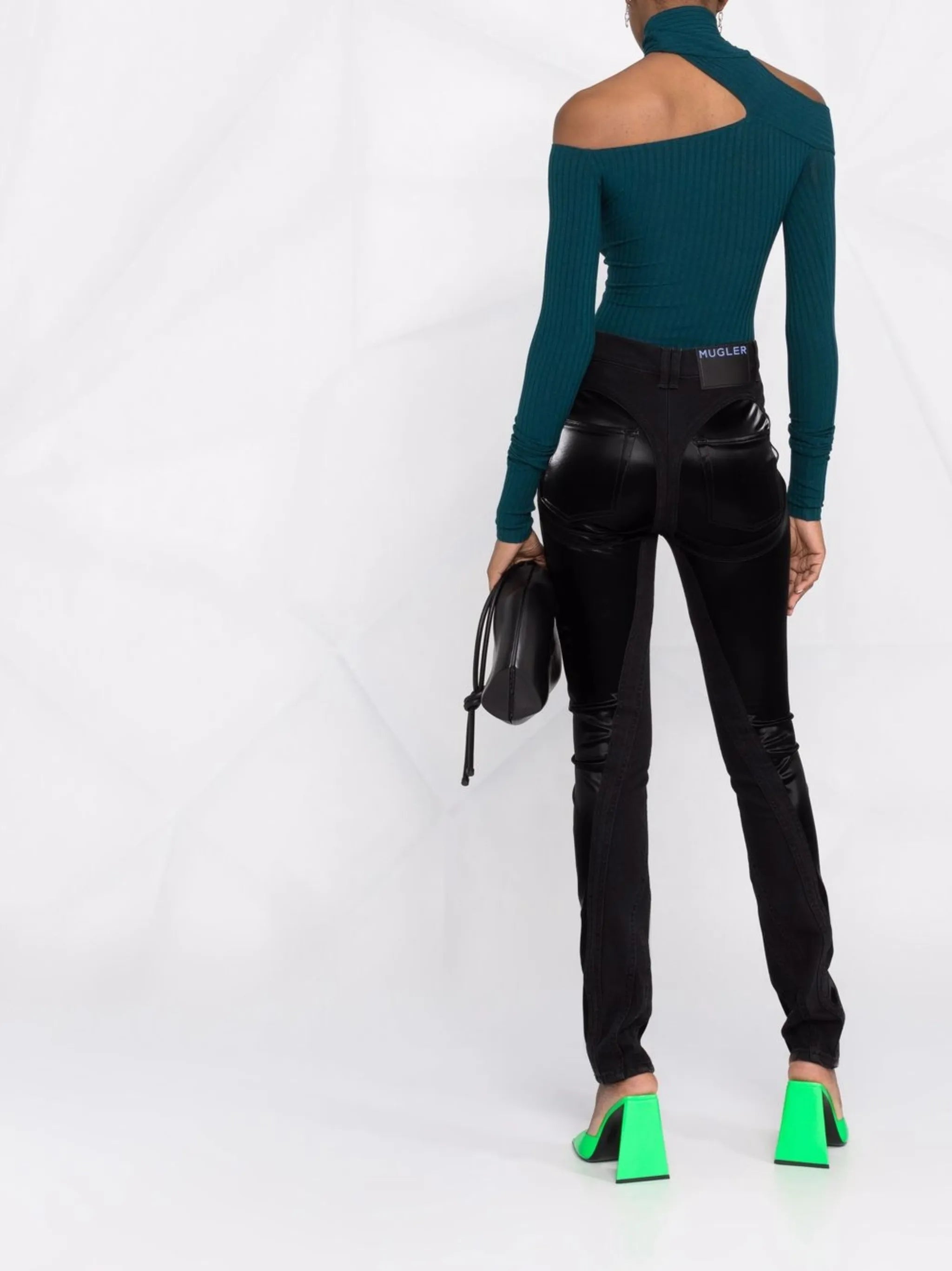 slim-fit biker jeans