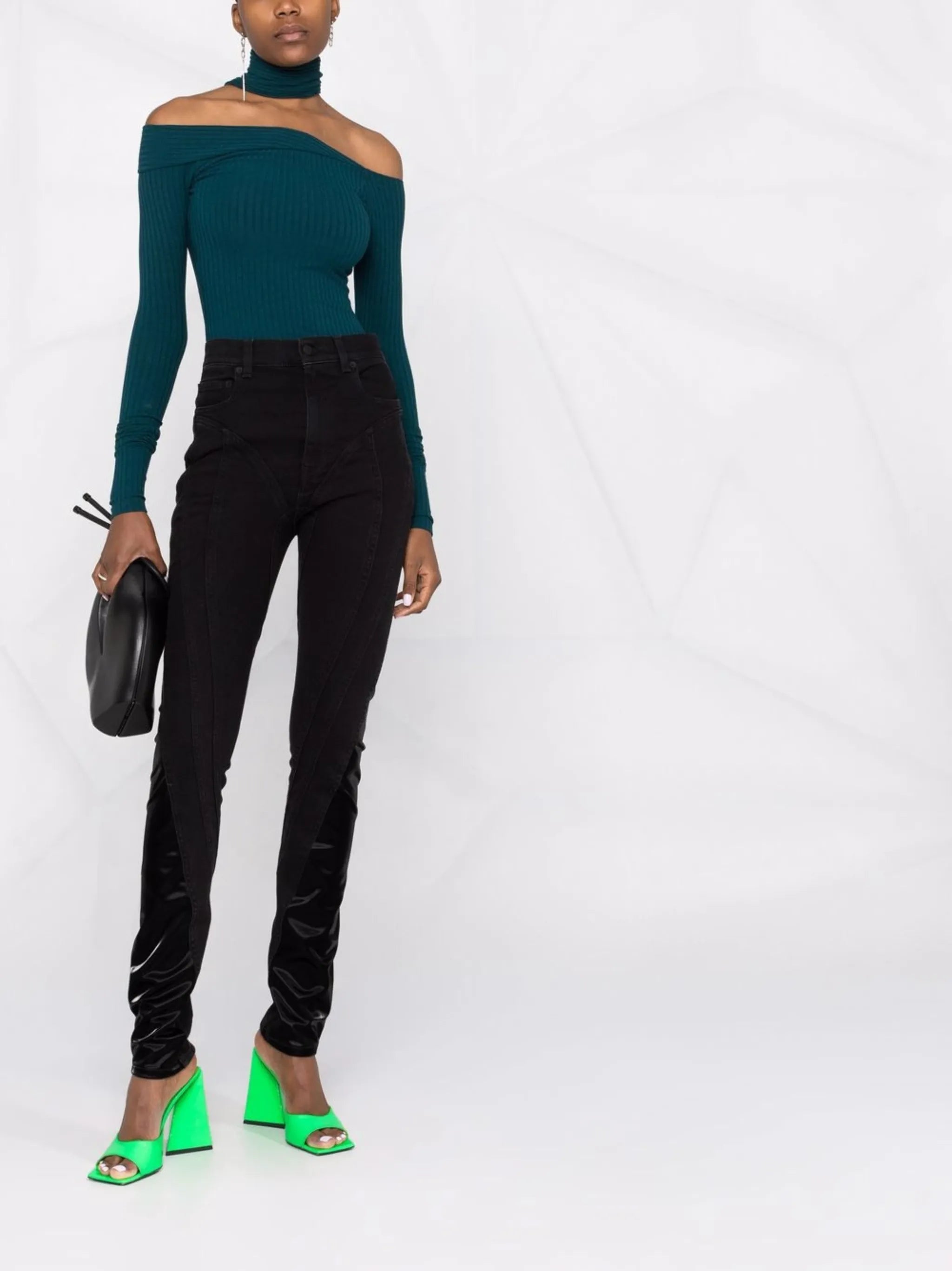 slim-fit biker jeans